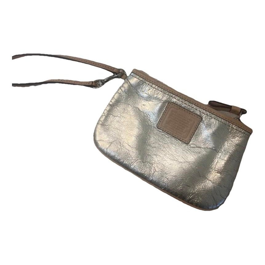 Leather clutch bag