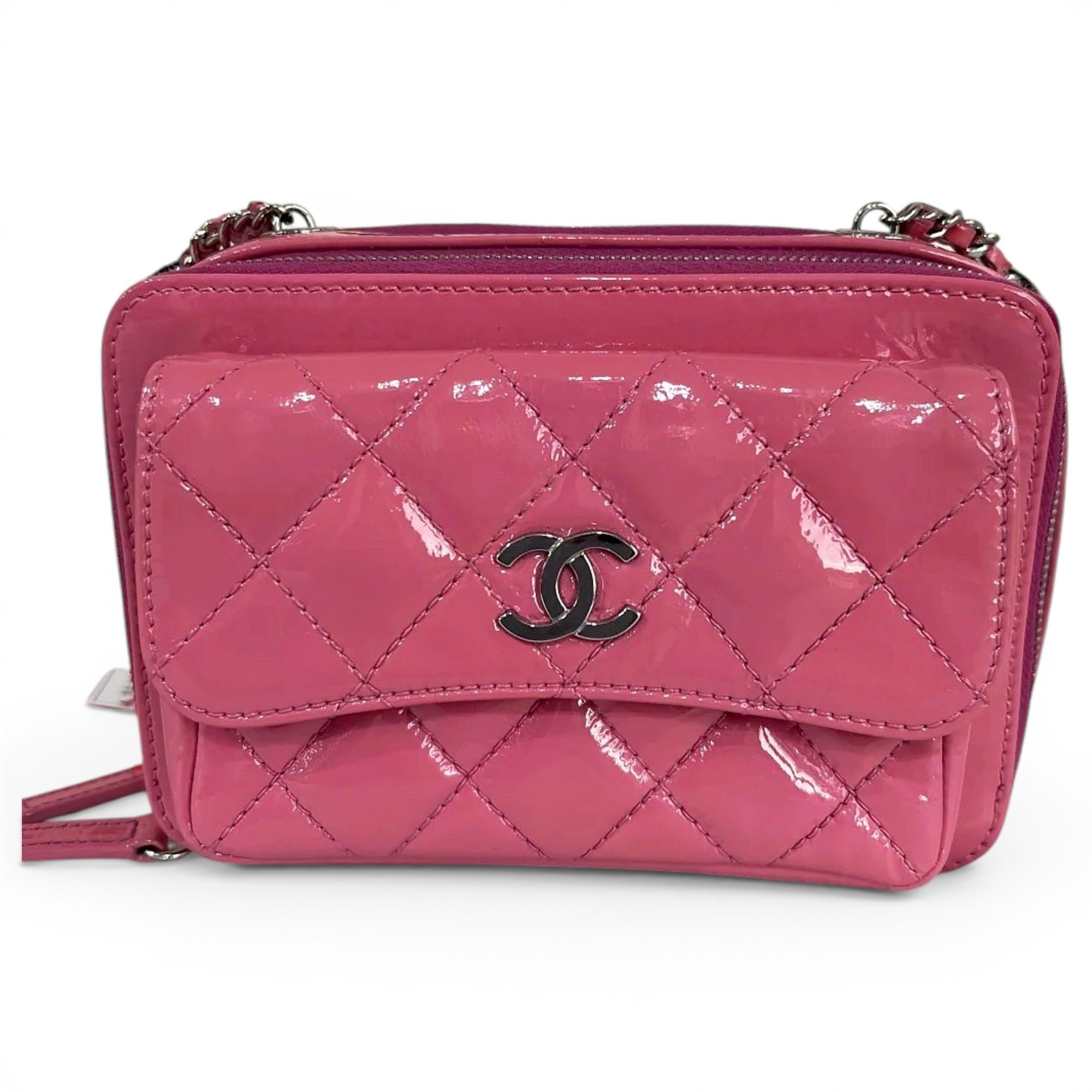 Patent leather crossbody bag