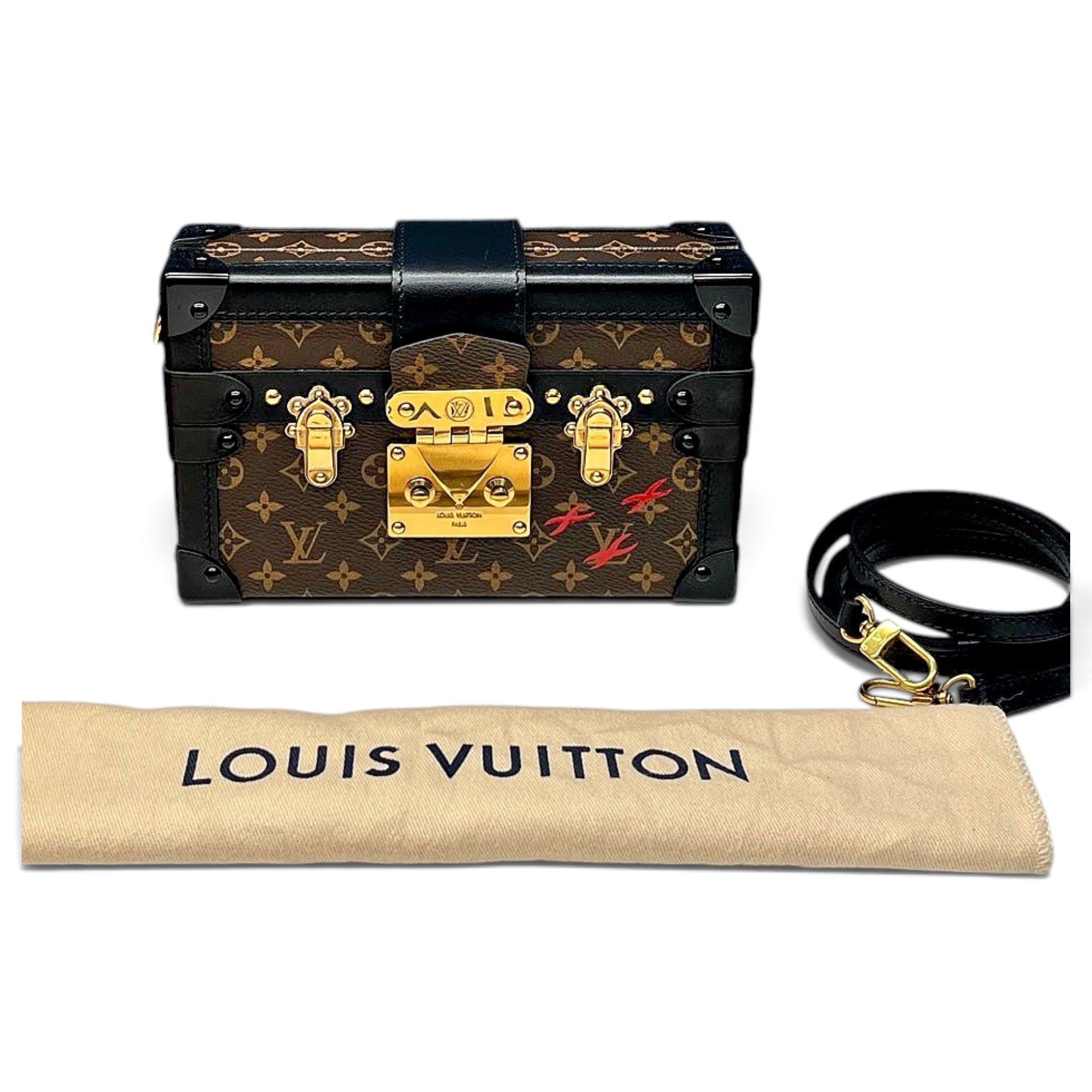 Petite Malle leather handbag