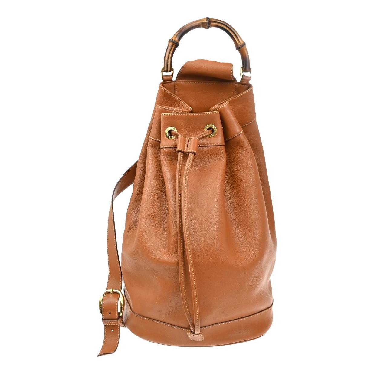 Leather backpack