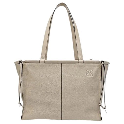 Cushion leather handbag