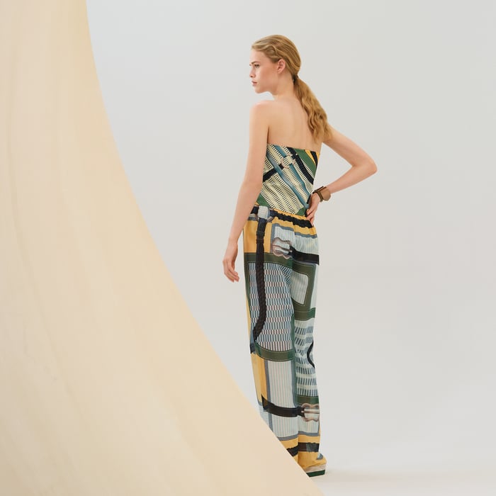 Jaune Labido "Coaching Remix" Beach Bustier Jumpsuit