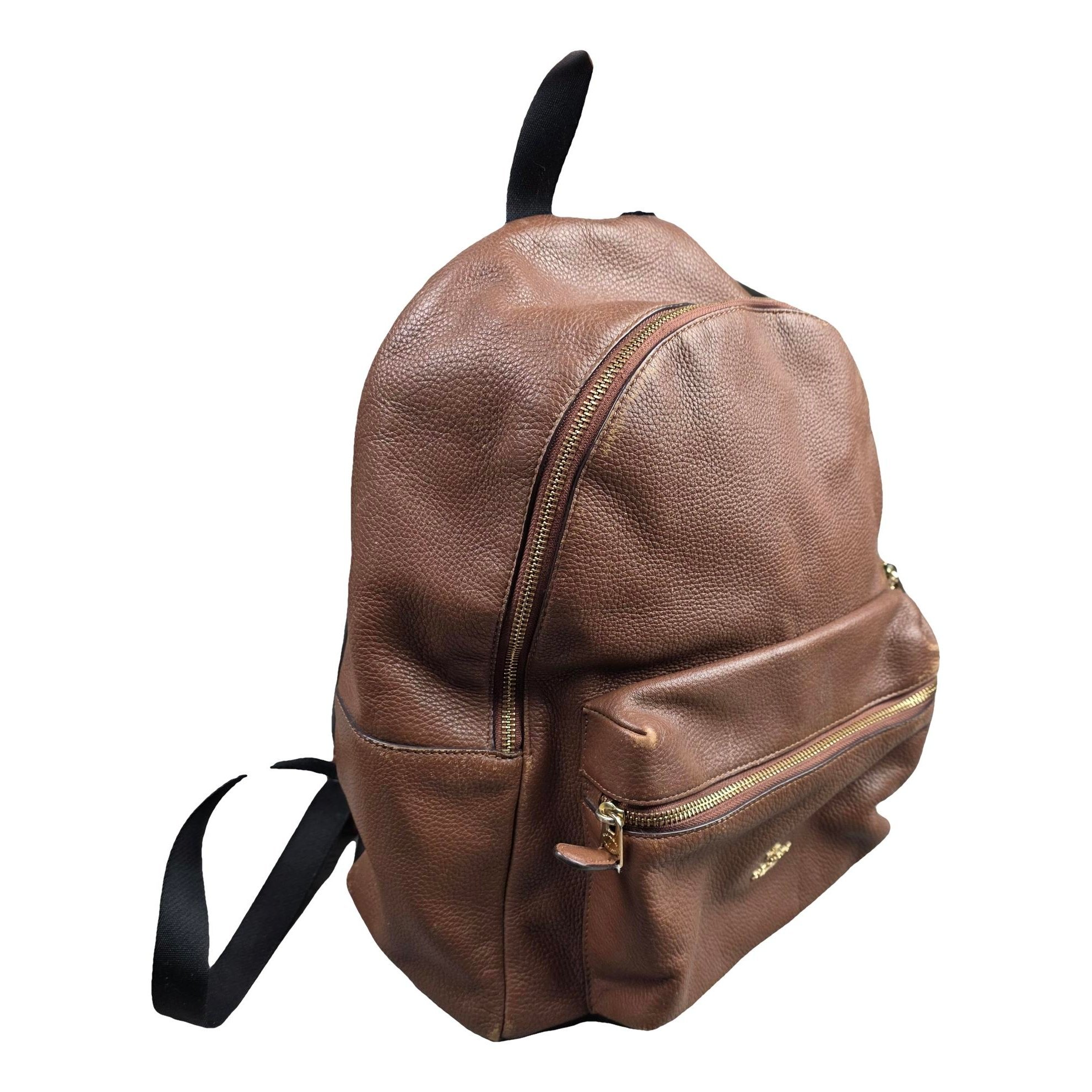 Campus leather backpack