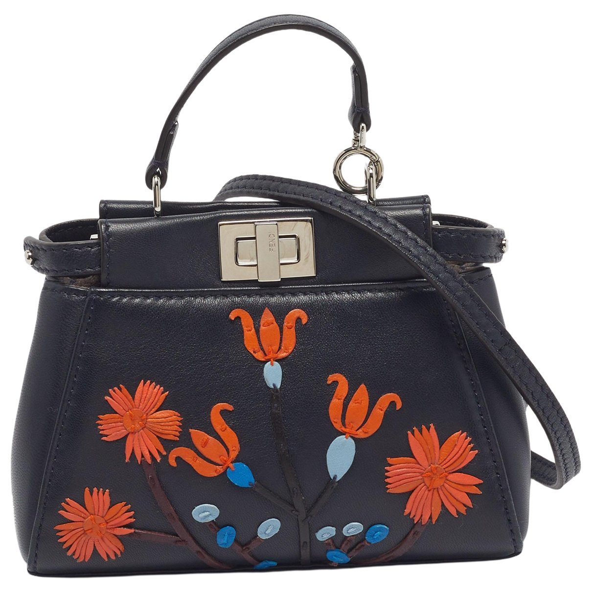 Peekaboo leather handbag