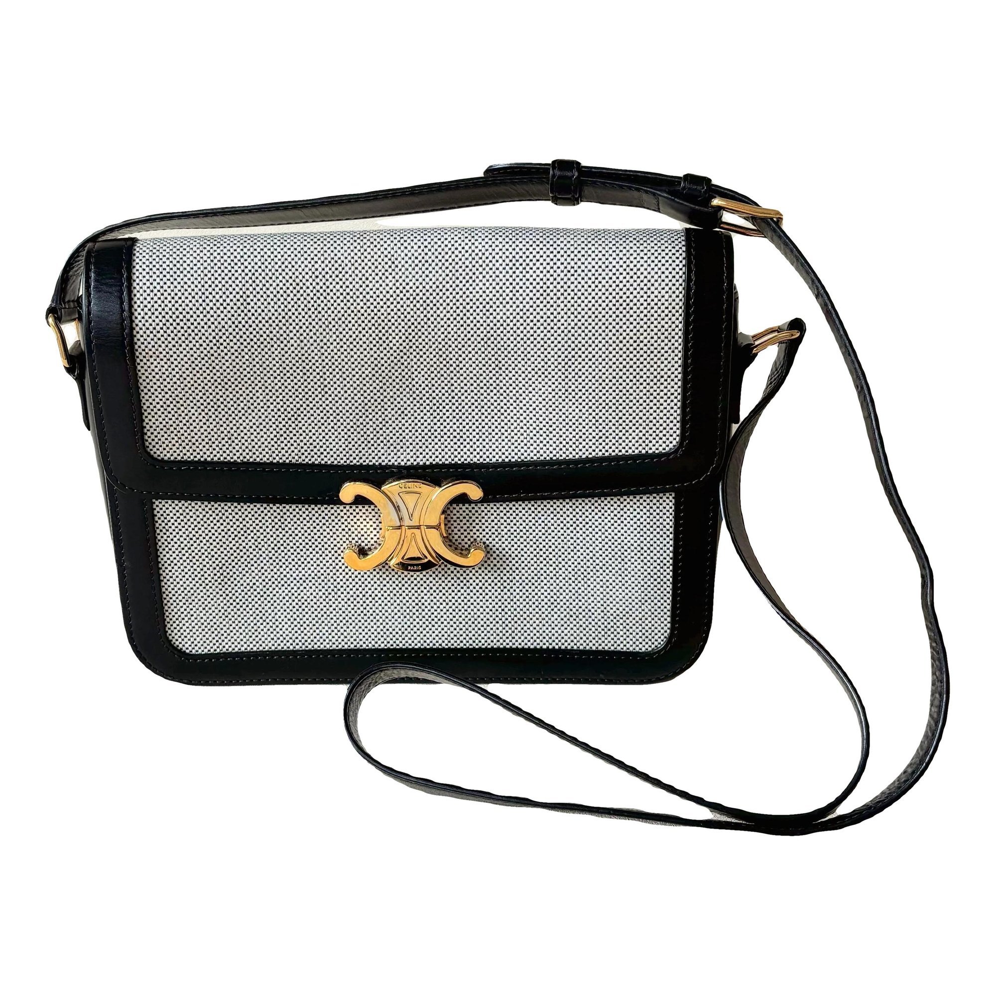 Triomphe leather handbag