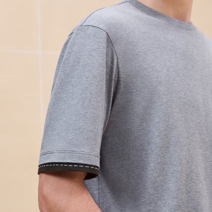 Gris "Piqures Sellier" T-shirt