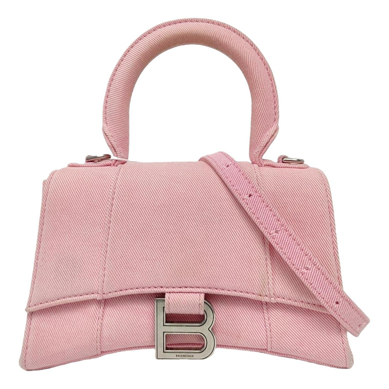 Hourglass cloth handbag