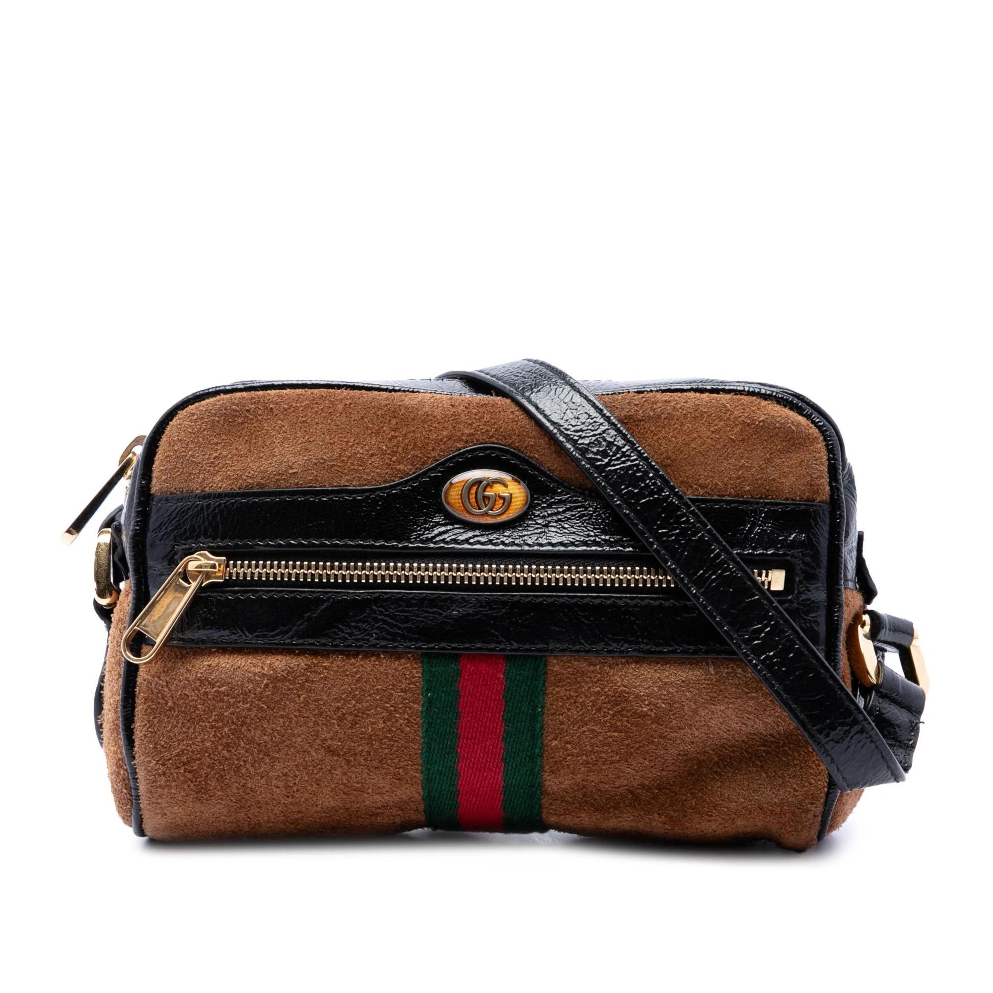 Ophidia leather crossbody bag