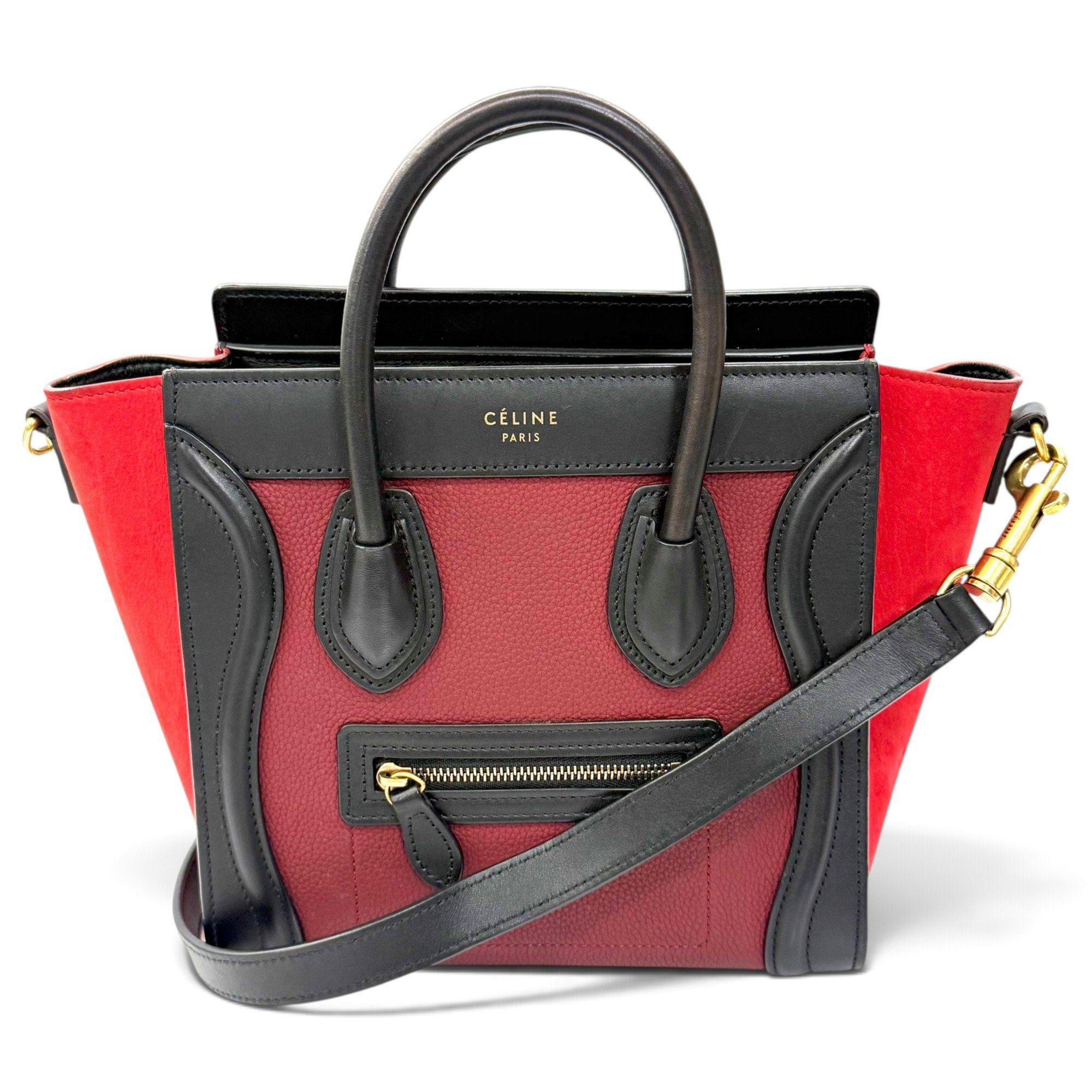 Celine Nano Luggage leather handbag
