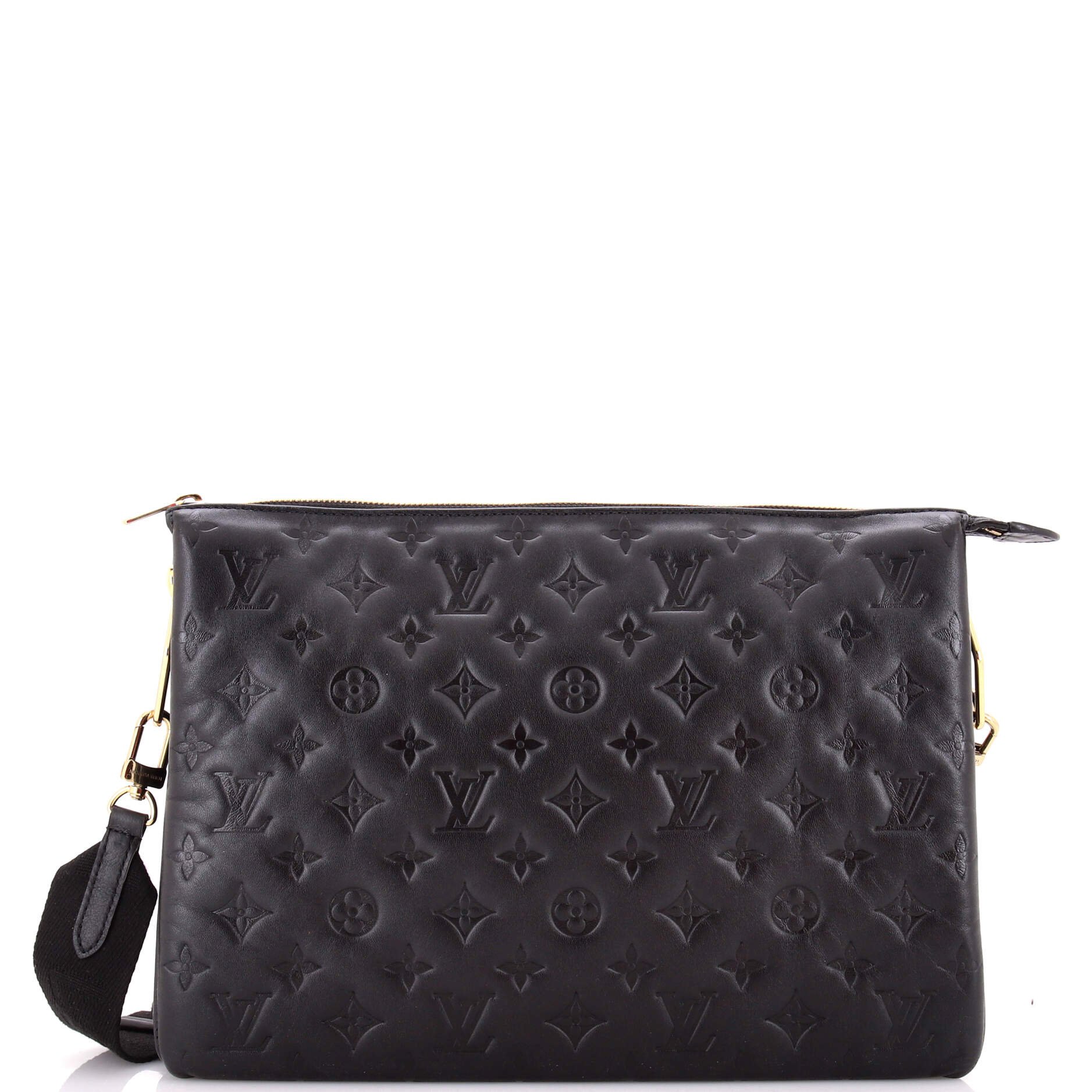 Coussin Bag Monogram Embossed Lambskin MM