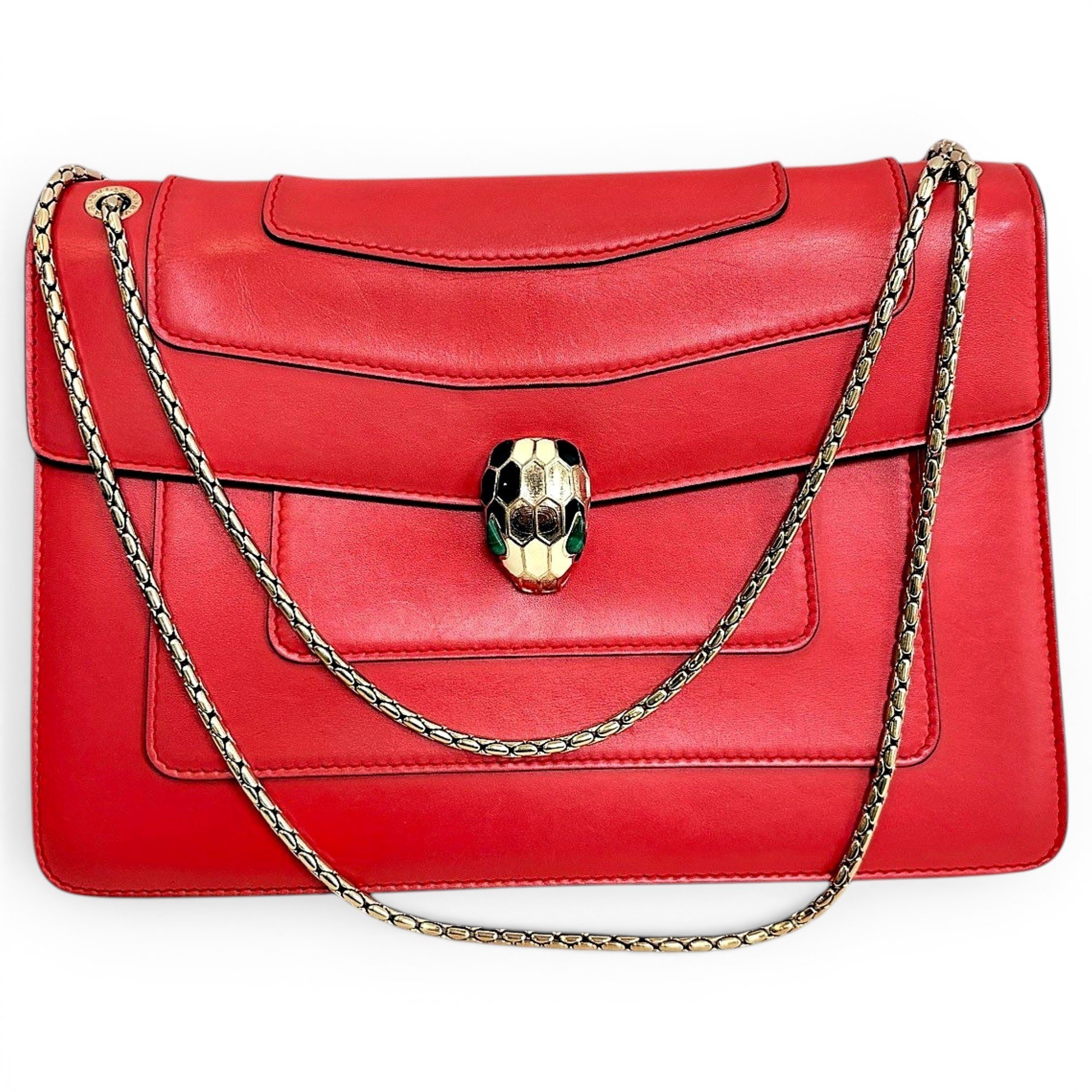 Serpenti leather crossbody bag