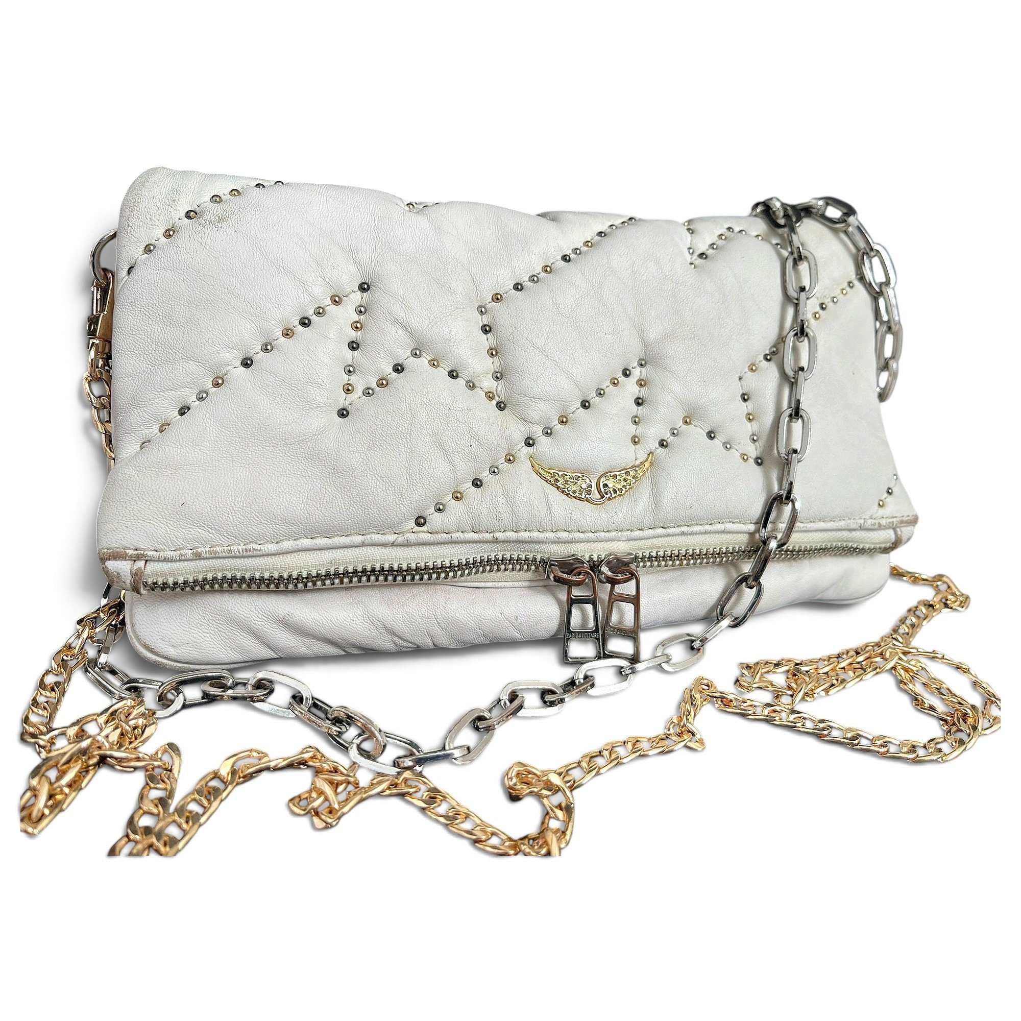 Rock leather crossbody bag