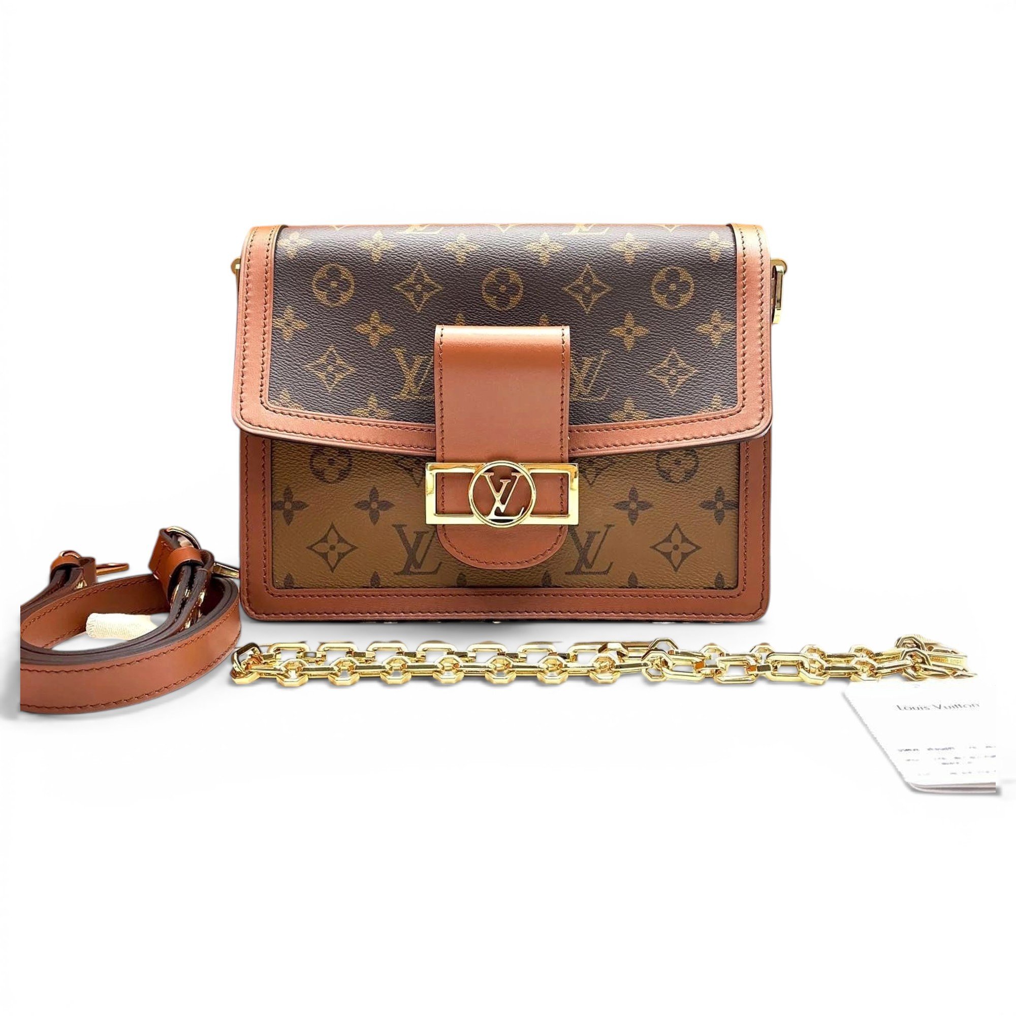 Dauphine leather handbag