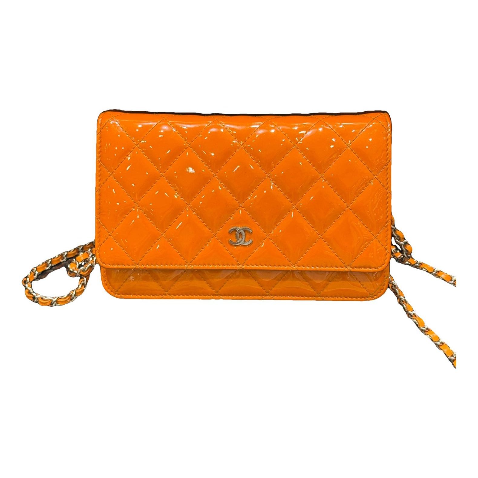 Trendy CC Flap patent leather handbag