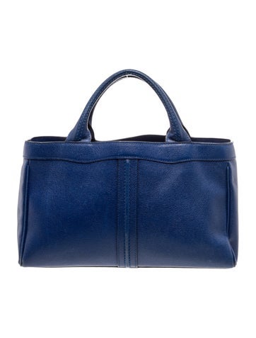 Valextra Leather Top Handle Bag