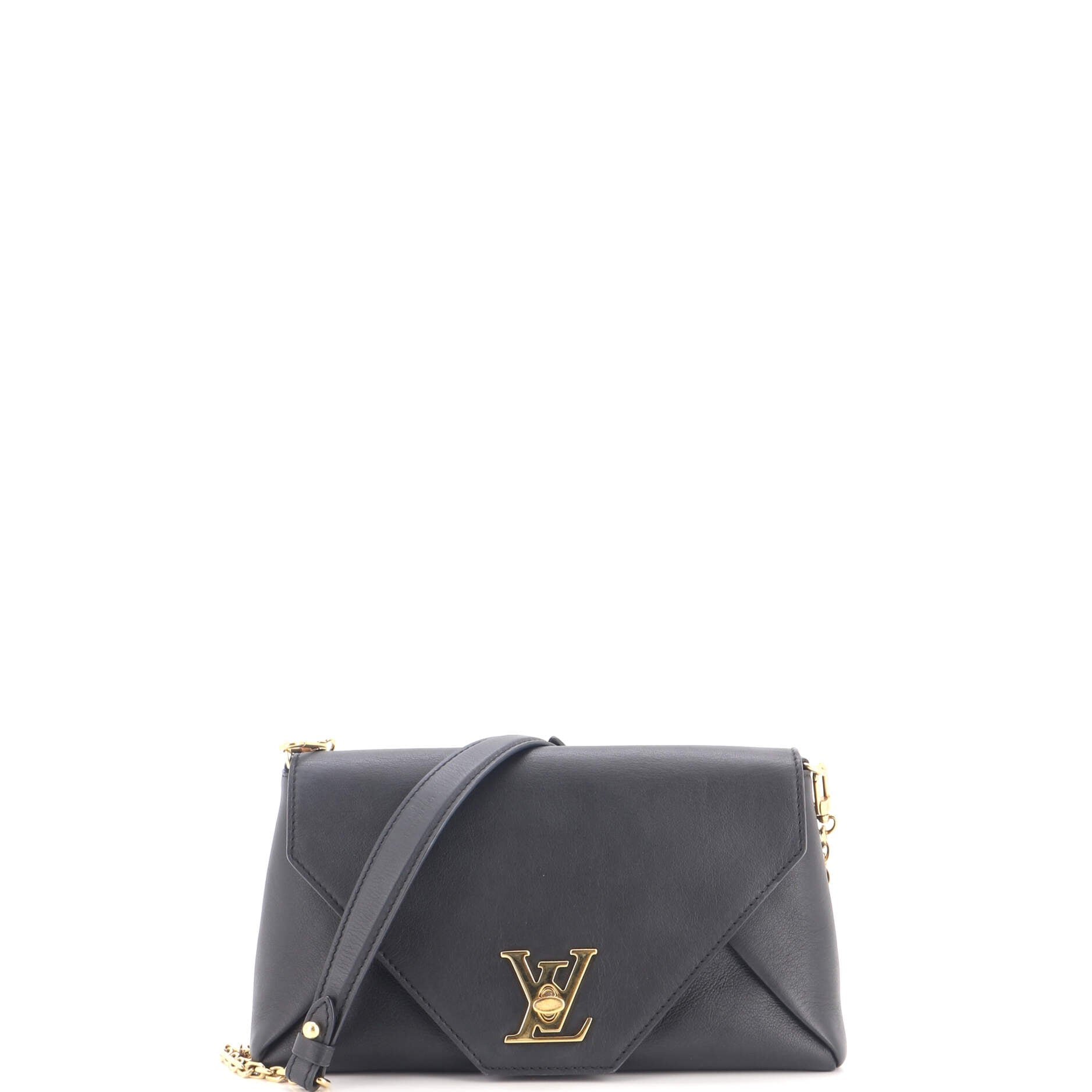 Love Note Chain Clutch Leather