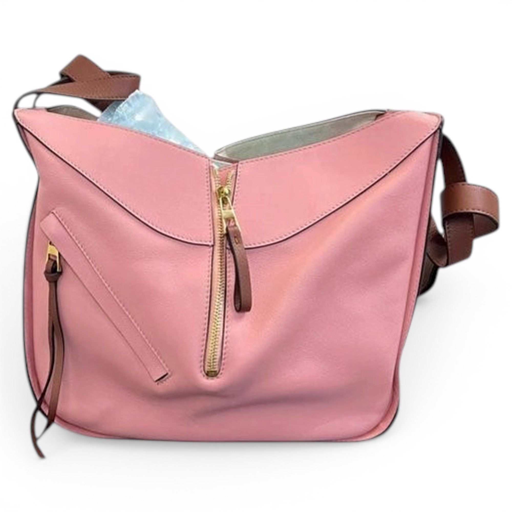 Hammock leather handbag