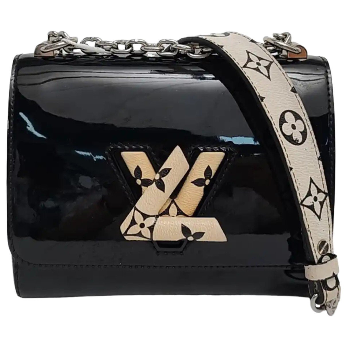 Twist patent leather crossbody bag