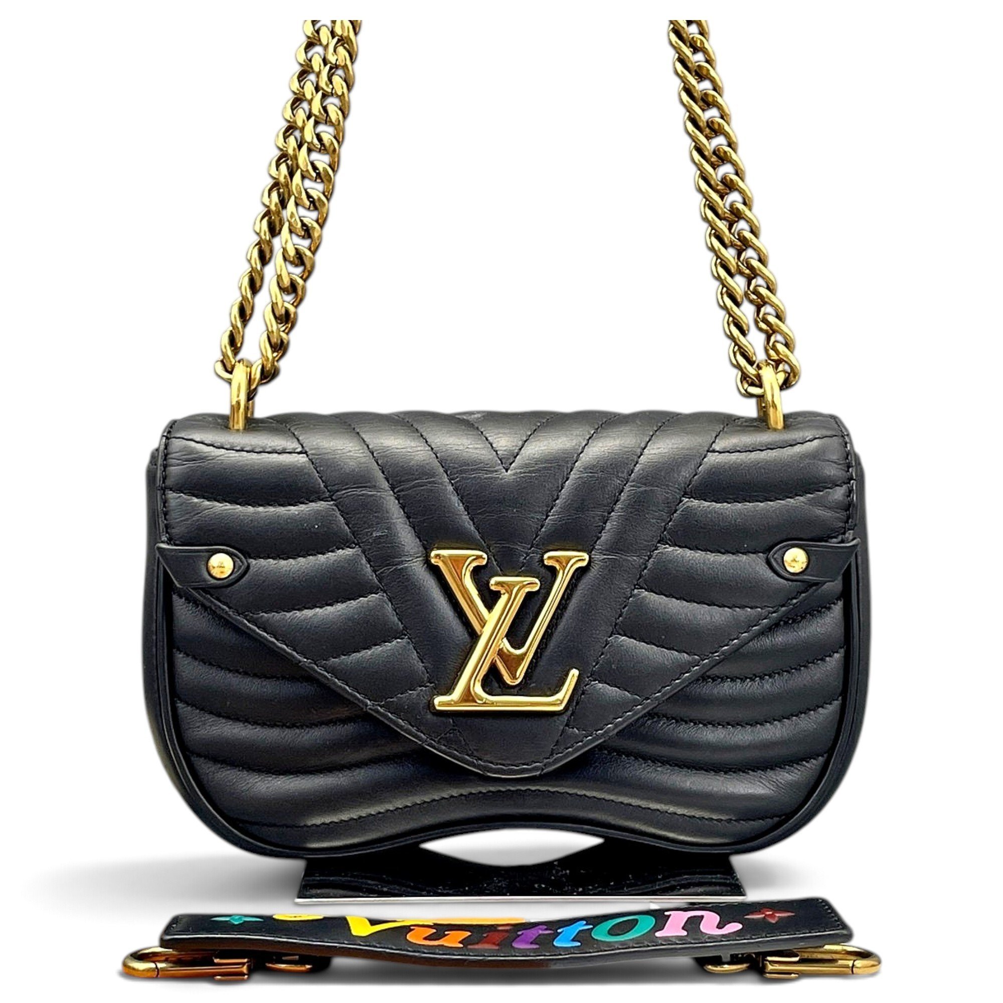 New Wave leather handbag