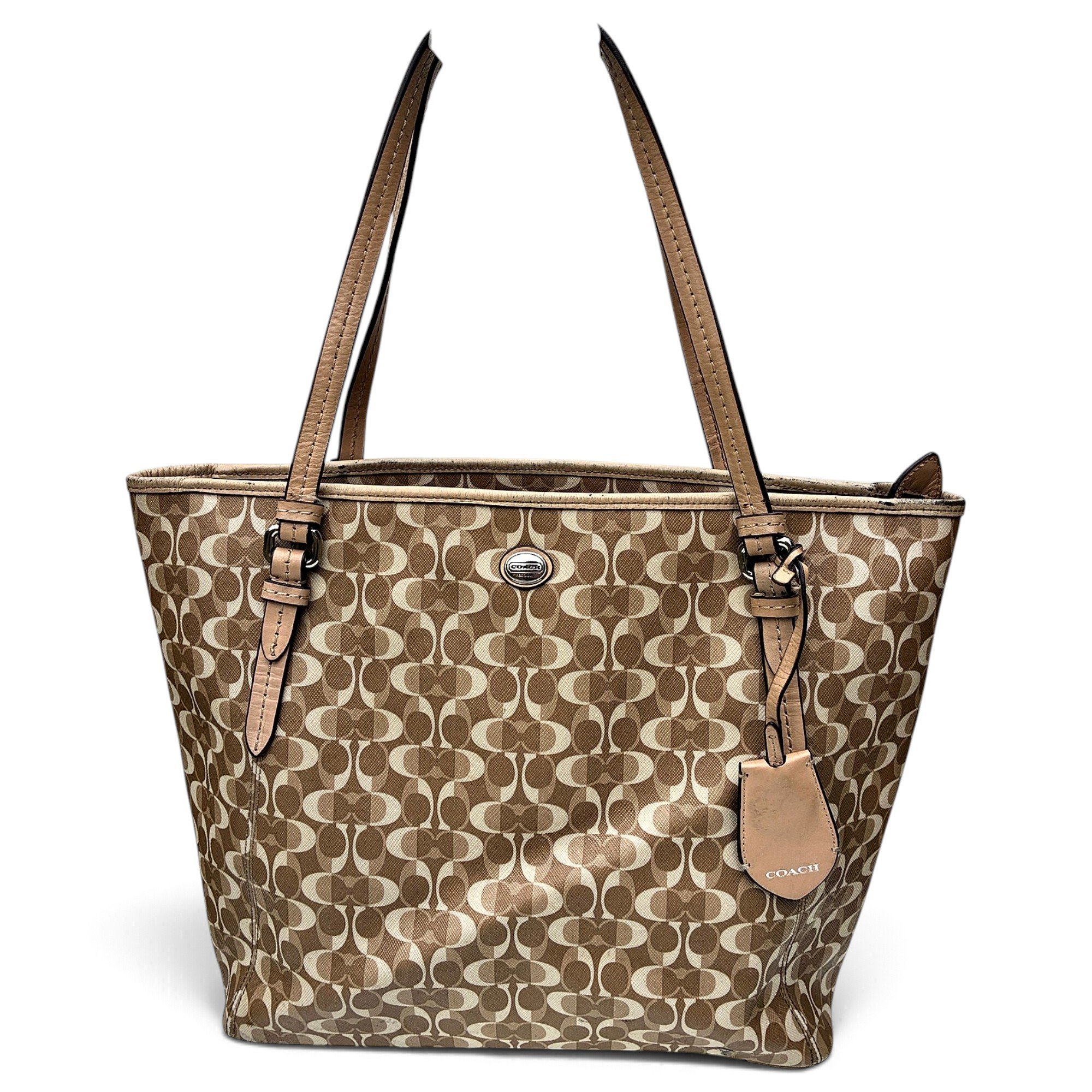 CITY ZIP TOTE leather tote