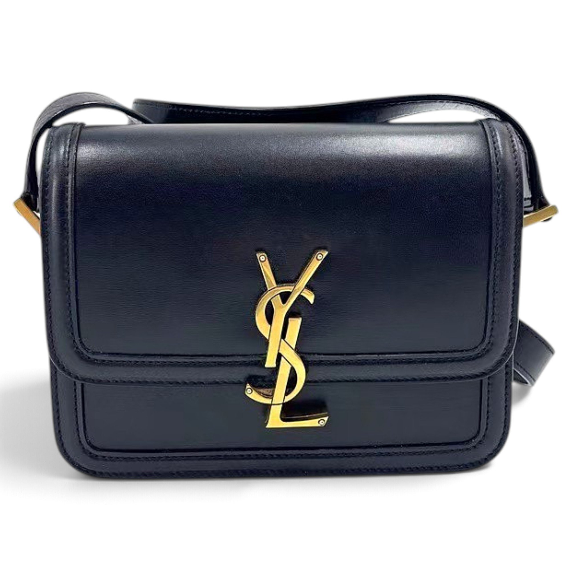 Solférino leather handbag