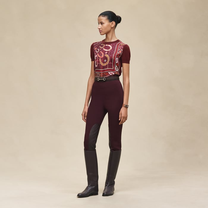 Rouge H "Porte-bonheur Bandana" Short-sleeve Sweater