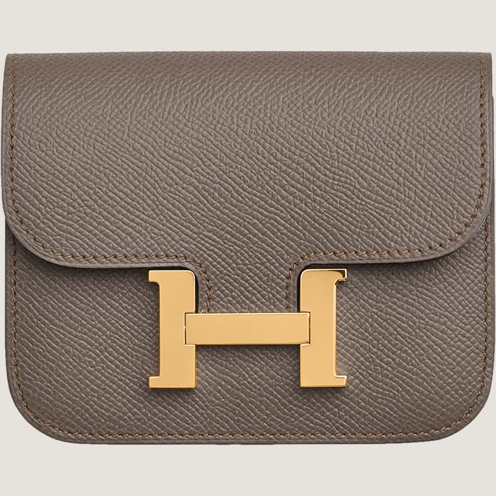 Gris Étain Constance Slim Wallet