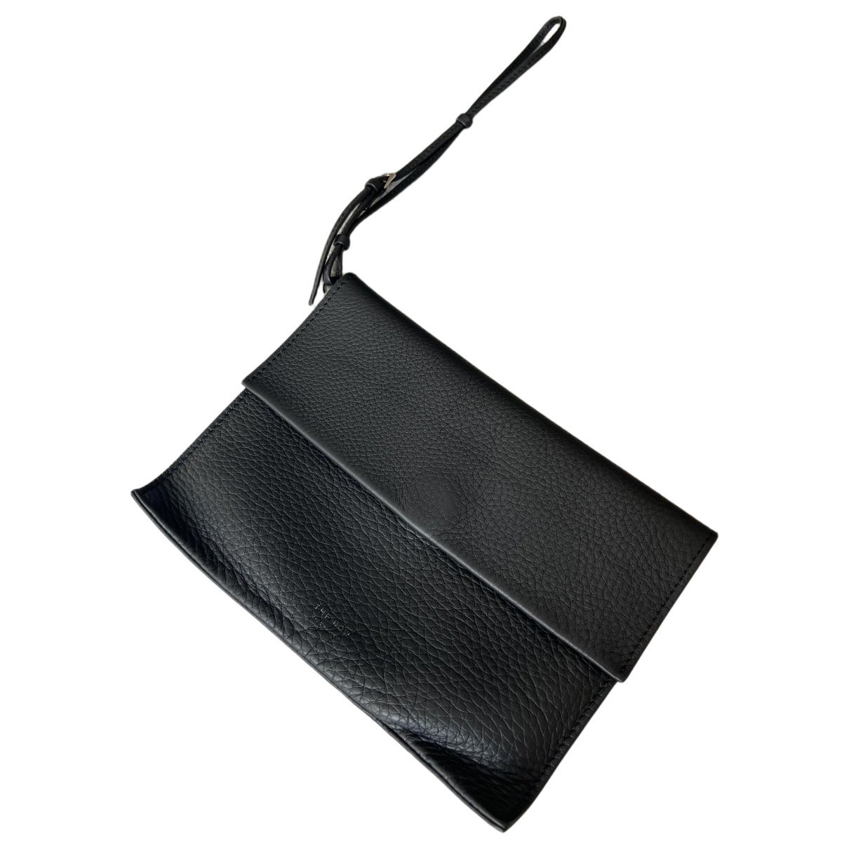 Leather clutch bag