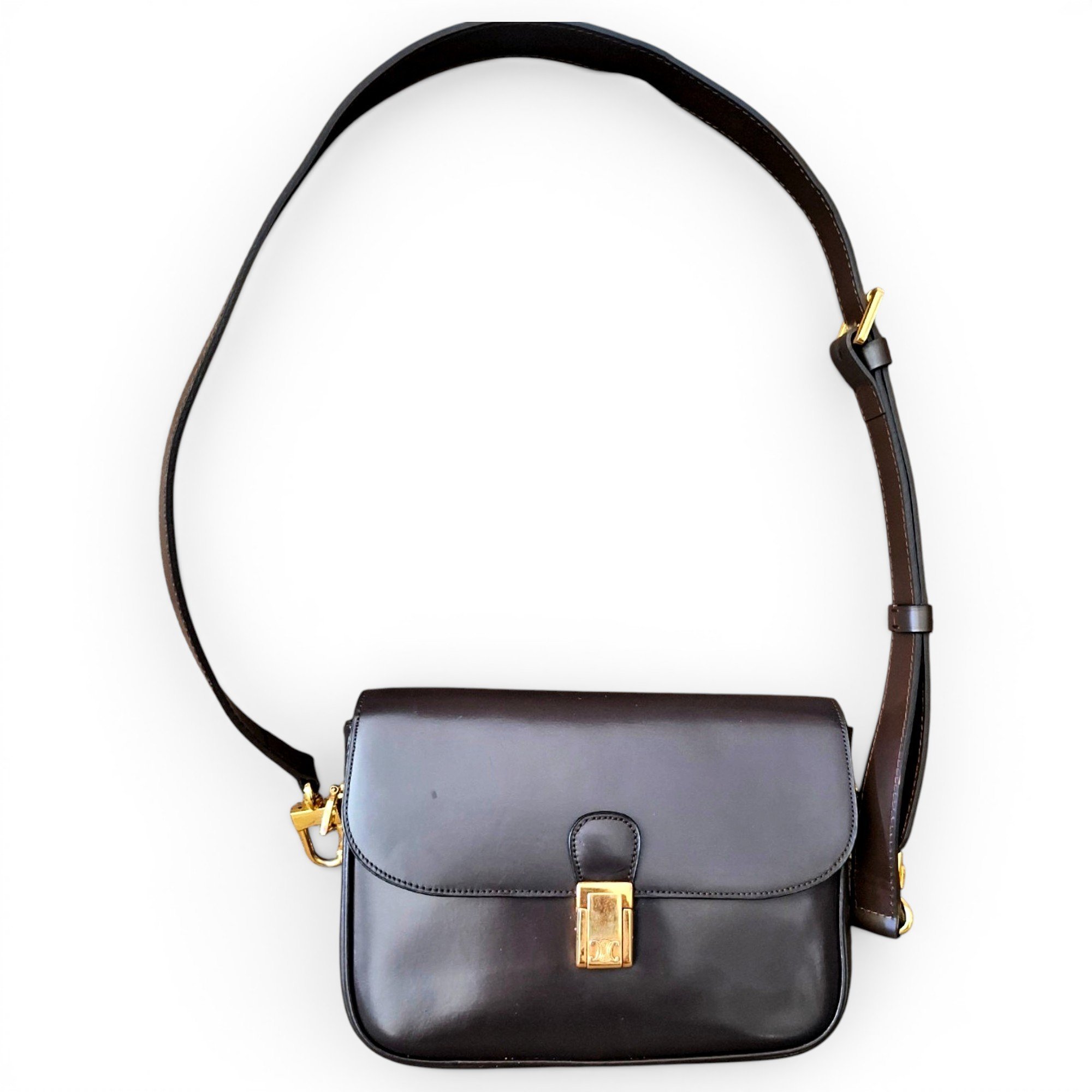 Triomphe leather handbag