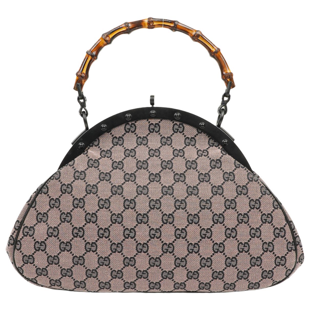 Bamboo Frame Satchel cloth handbag