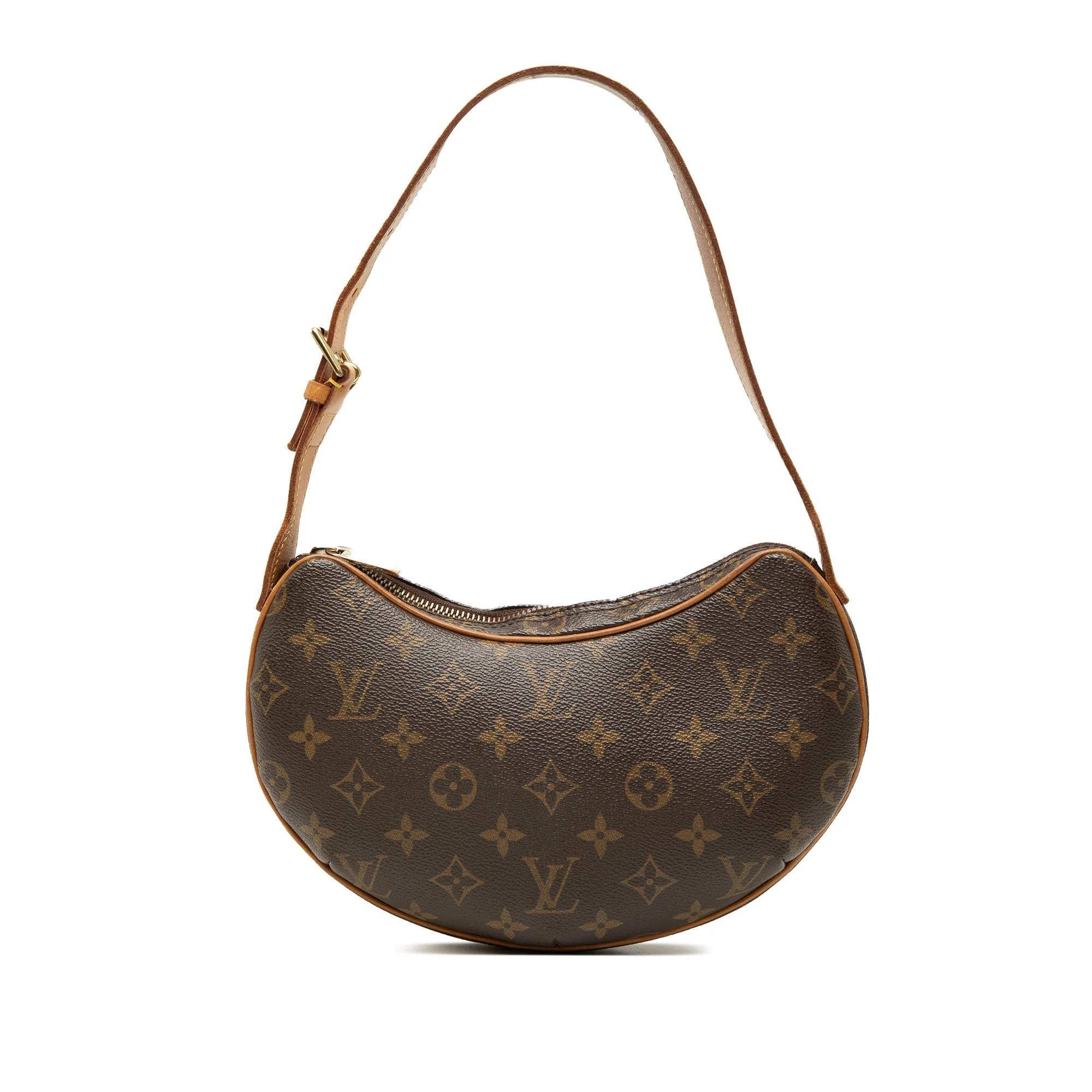 Croissant leather handbag