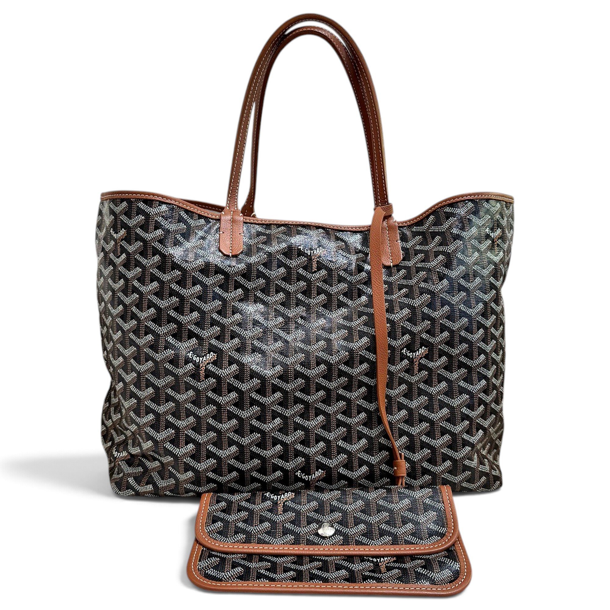 Goyard Saint-Louis leather tote