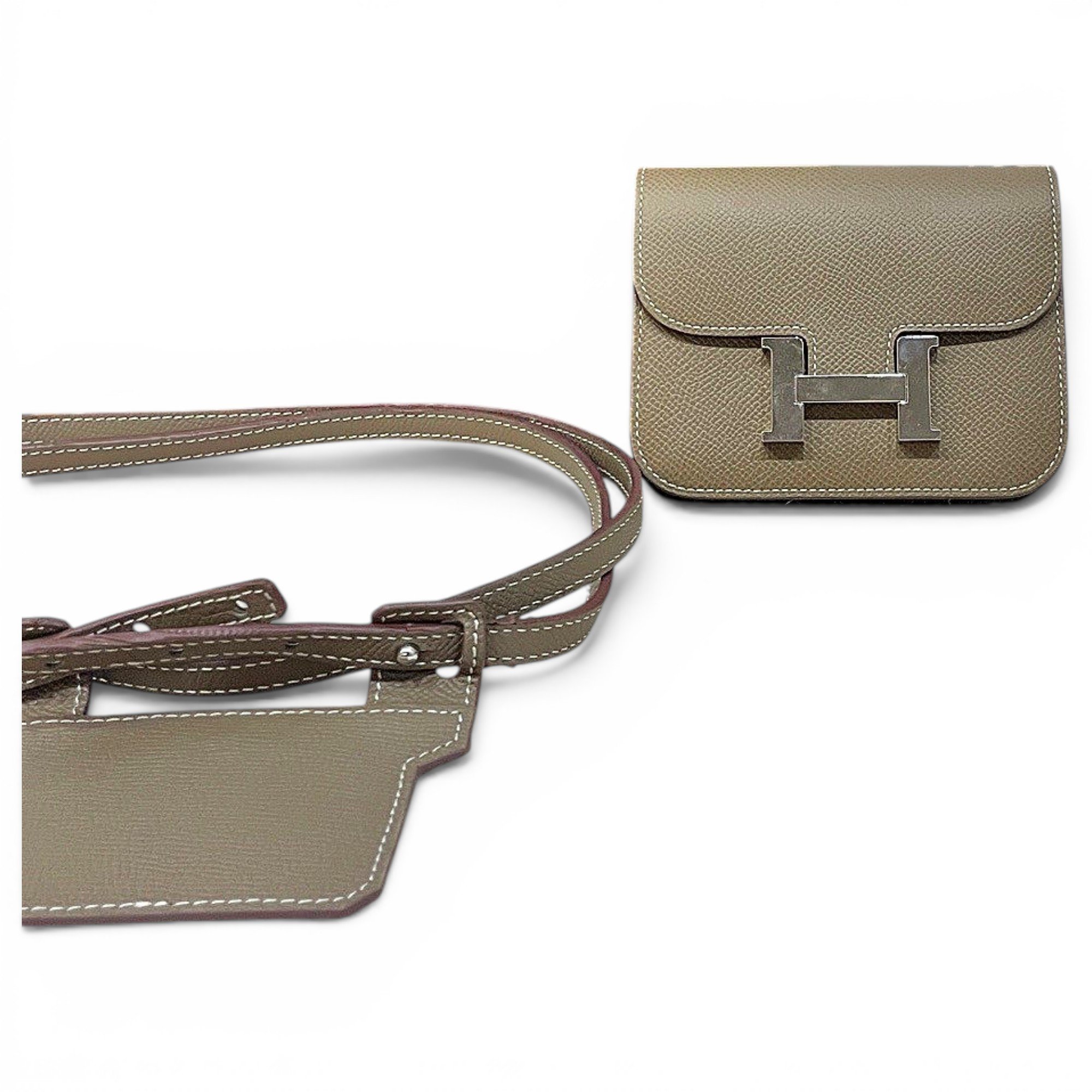 Constance leather clutch bag