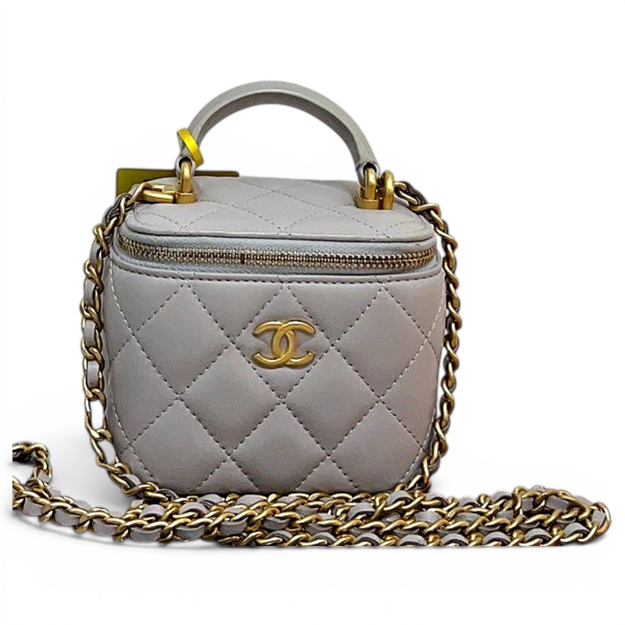 Vanity leather handbag