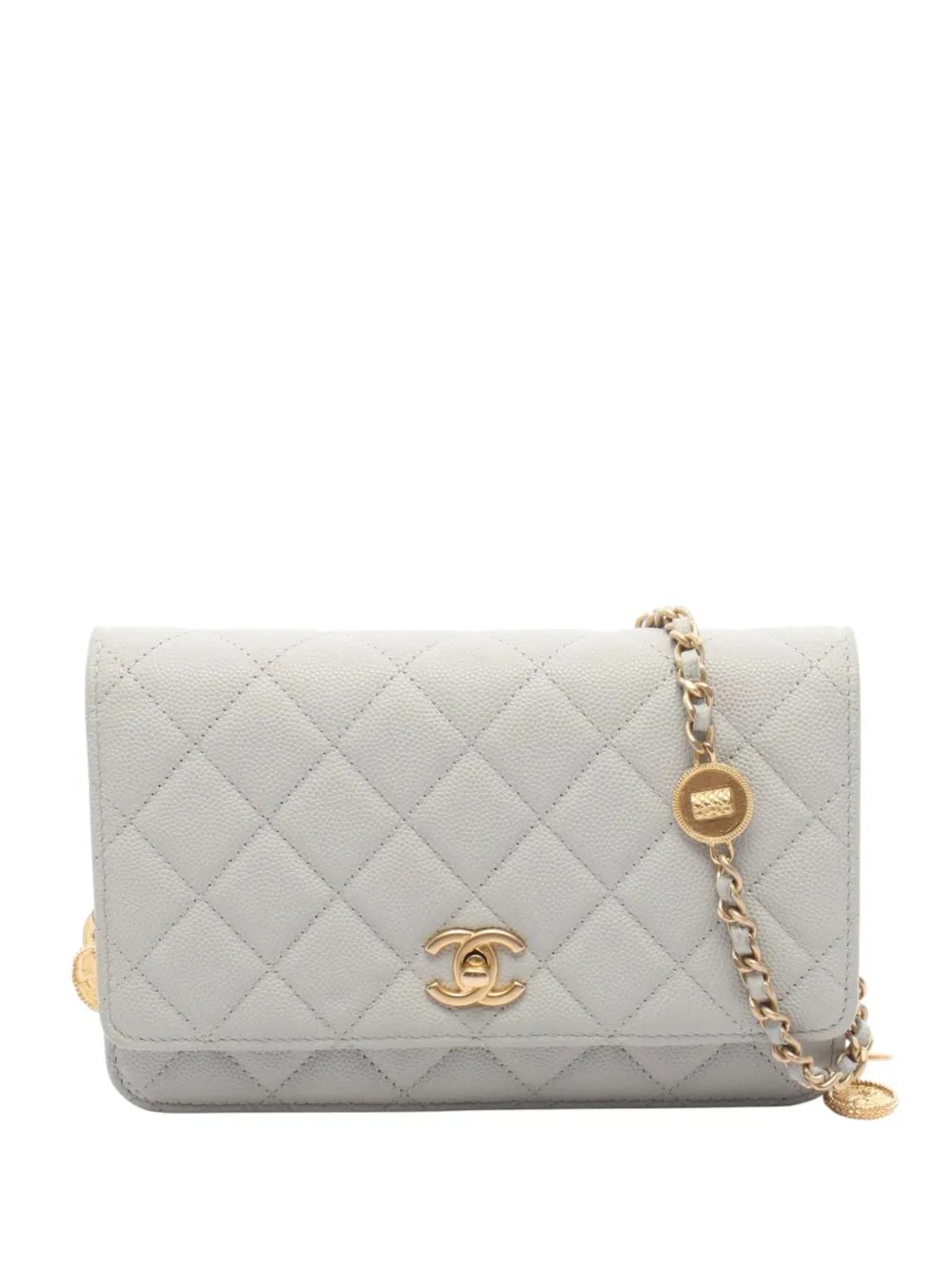 2021-2026 CC Quilted Caviar Wallet on Chain crossbody bag
