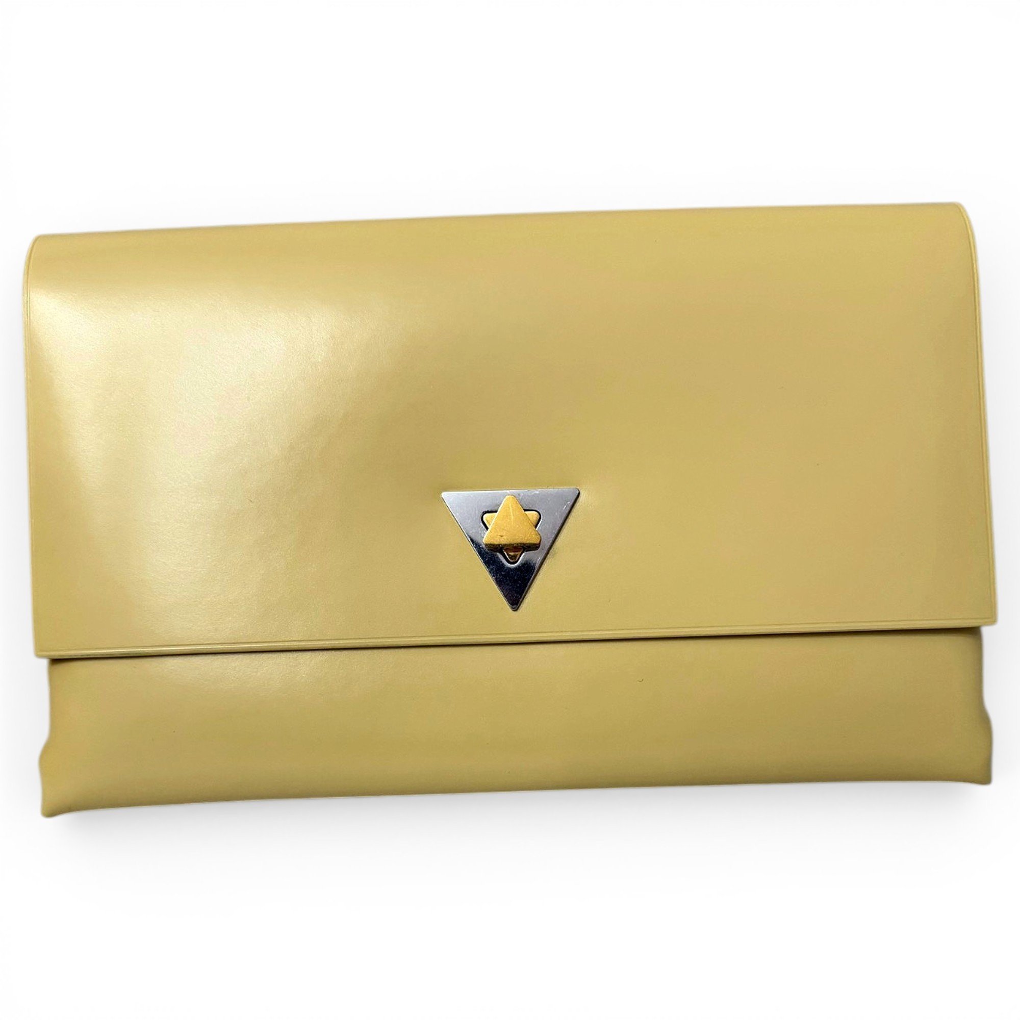 Leather clutch bag
