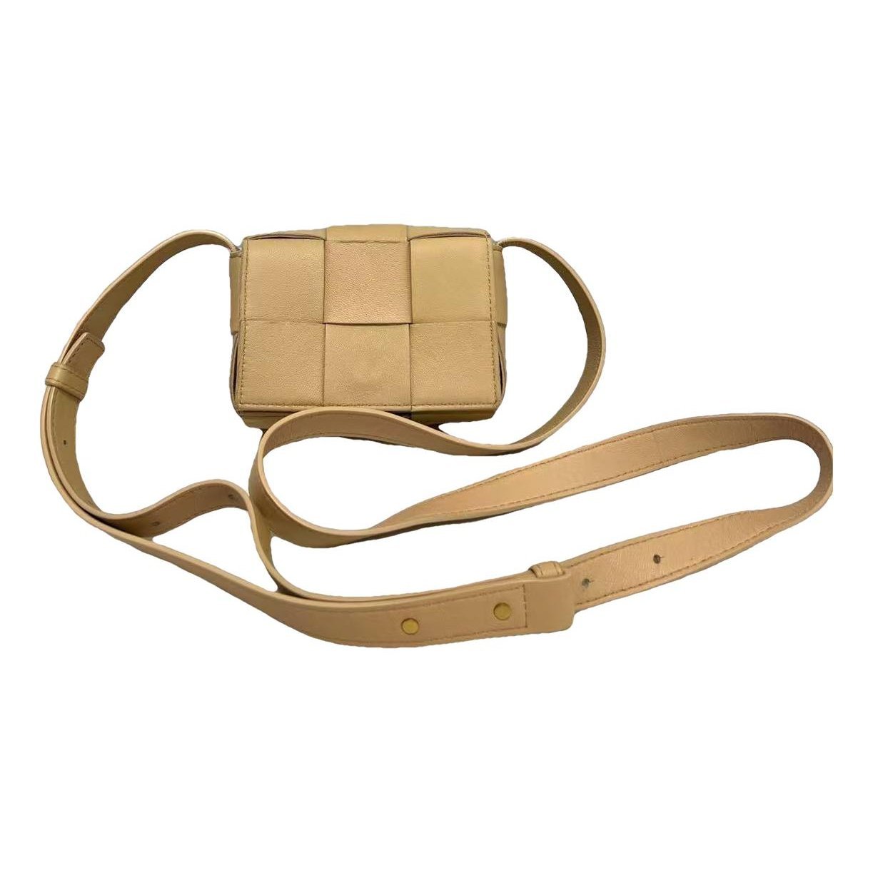 Cassette leather handbag
