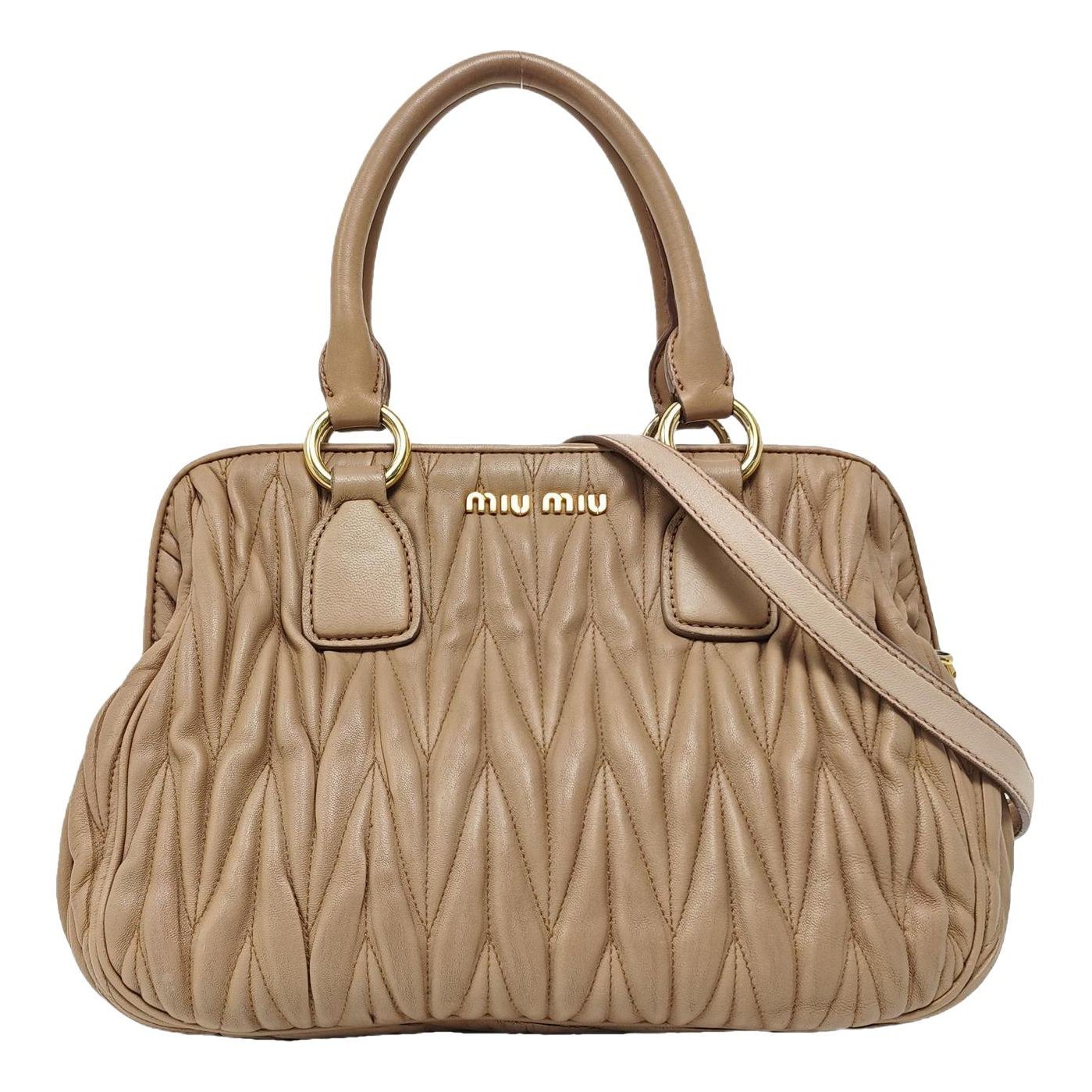 Matelassé leather crossbody bag