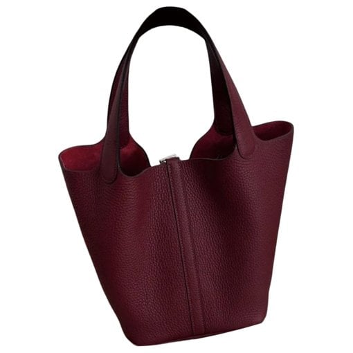 Picotin leather tote