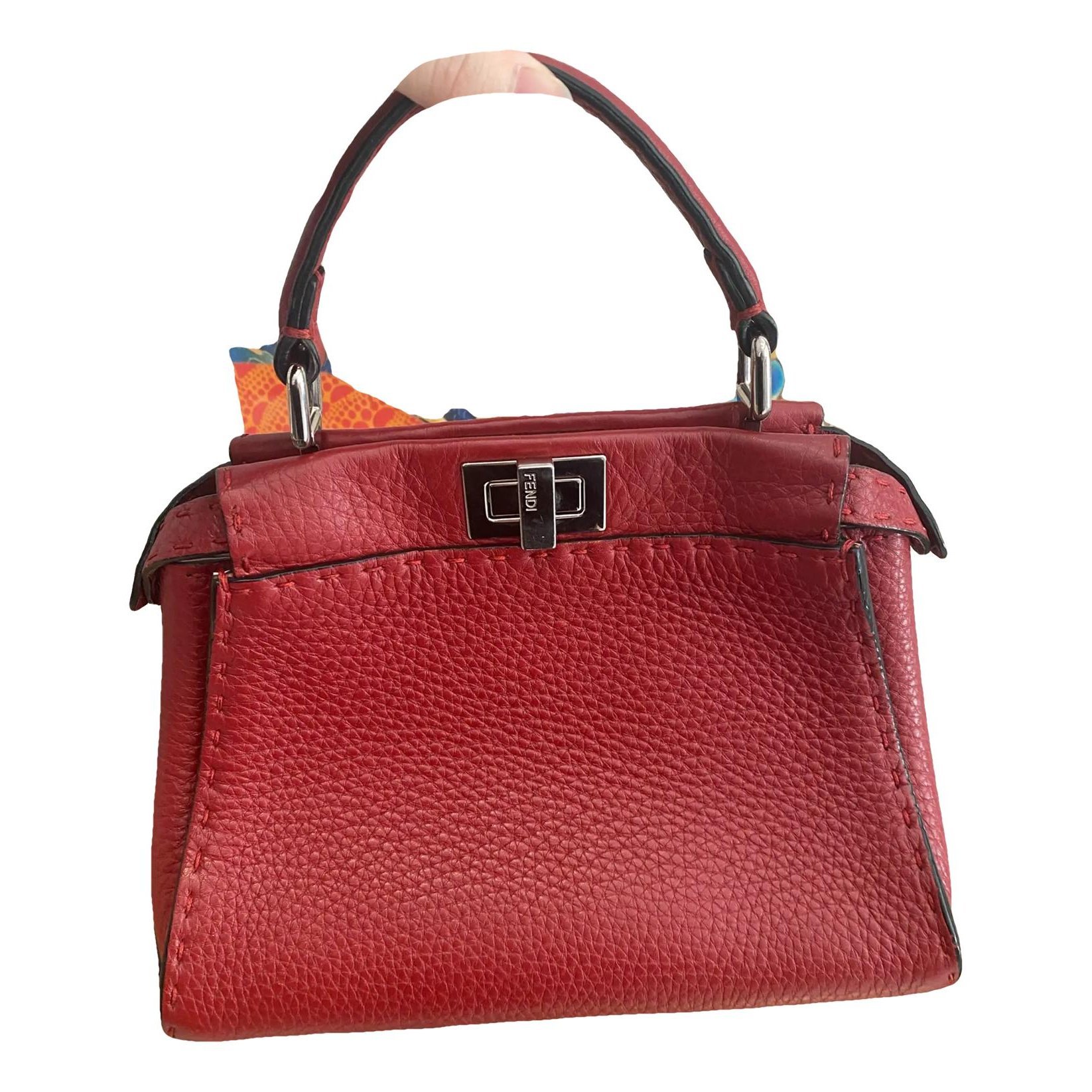 Peekaboo leather crossbody bag