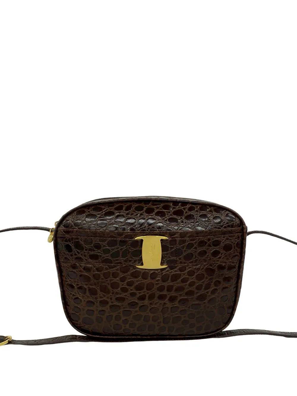 2010-2026 Croc Embossed Leather Vara crossbody bag