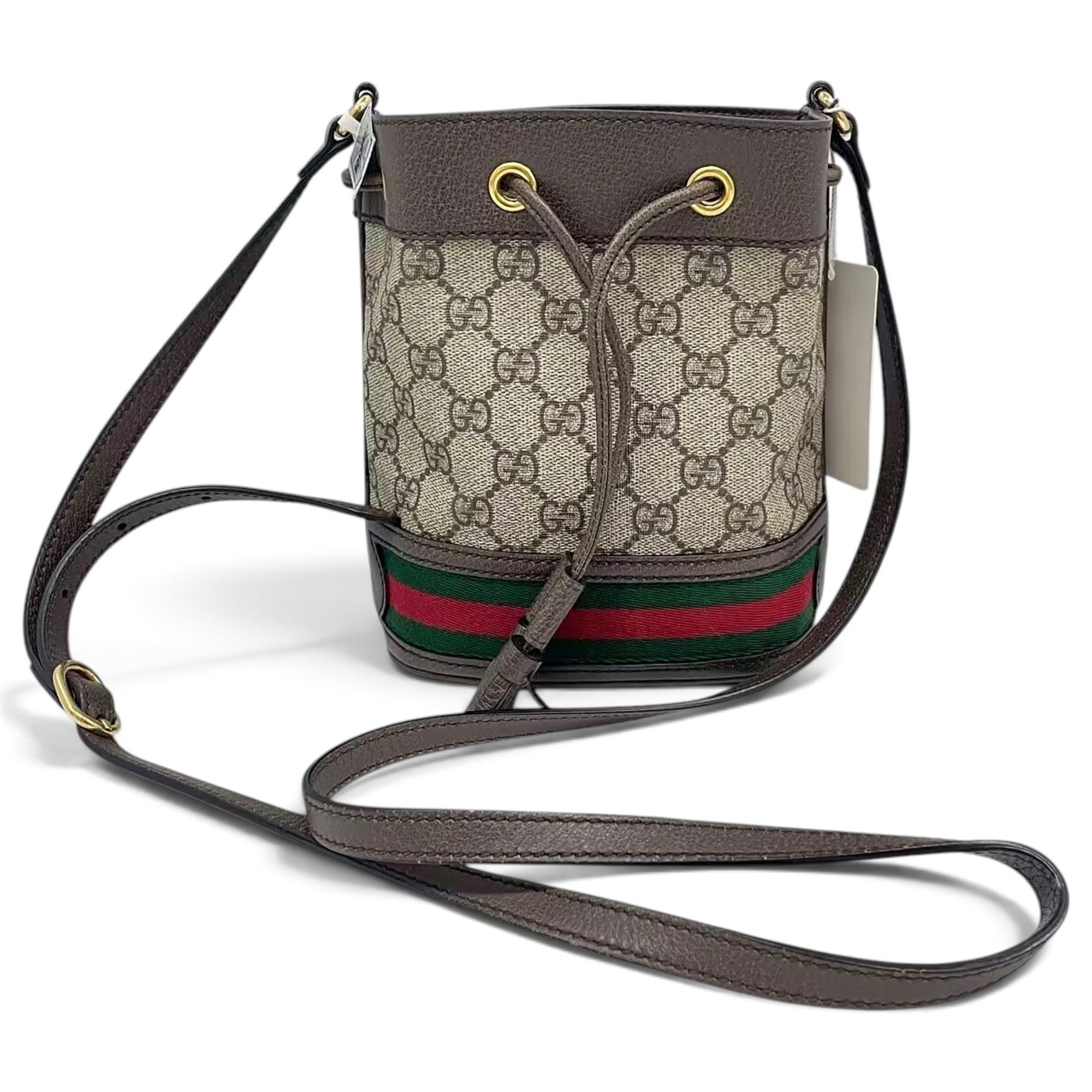 Ophidia Bucket leather handbag