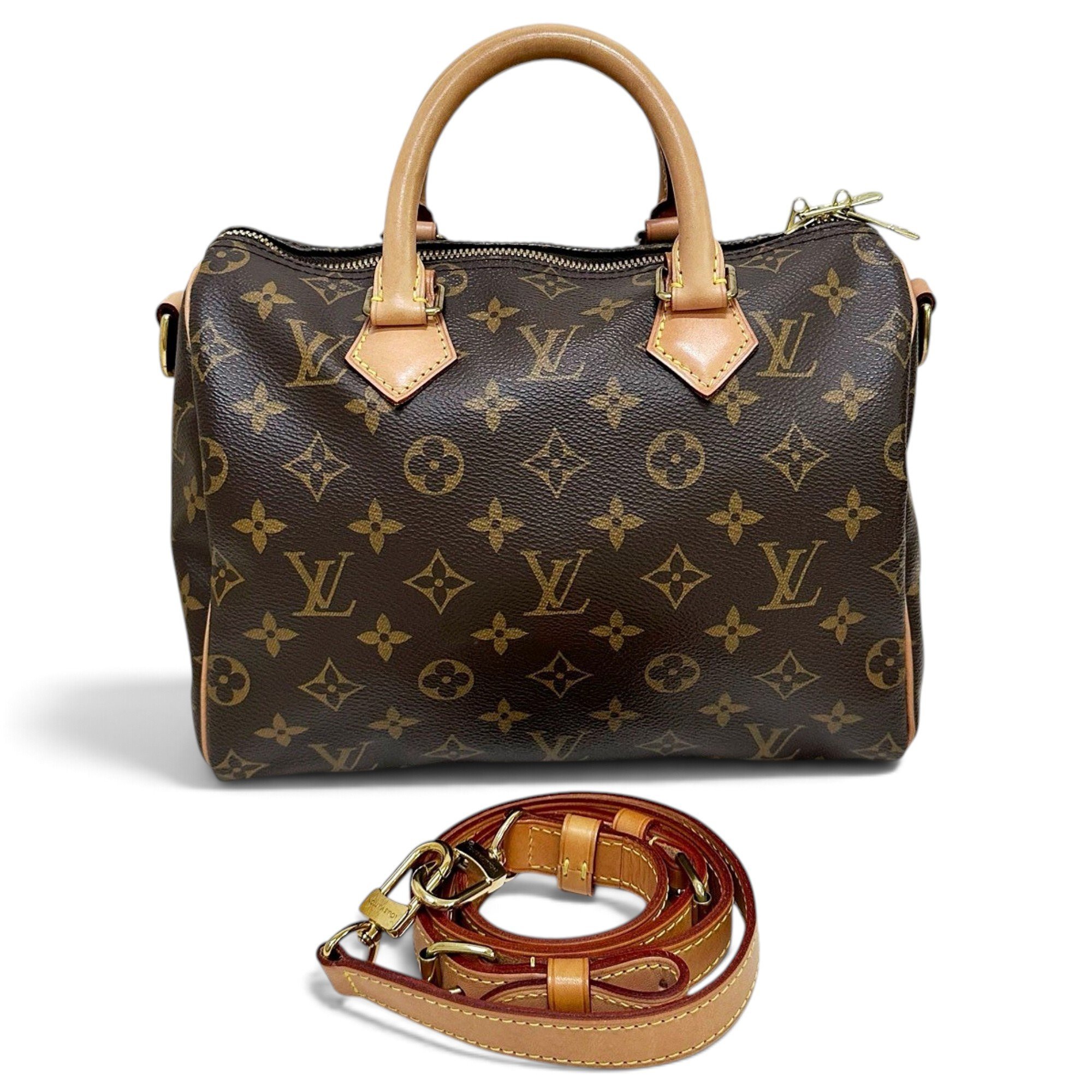 Speedy leather handbag