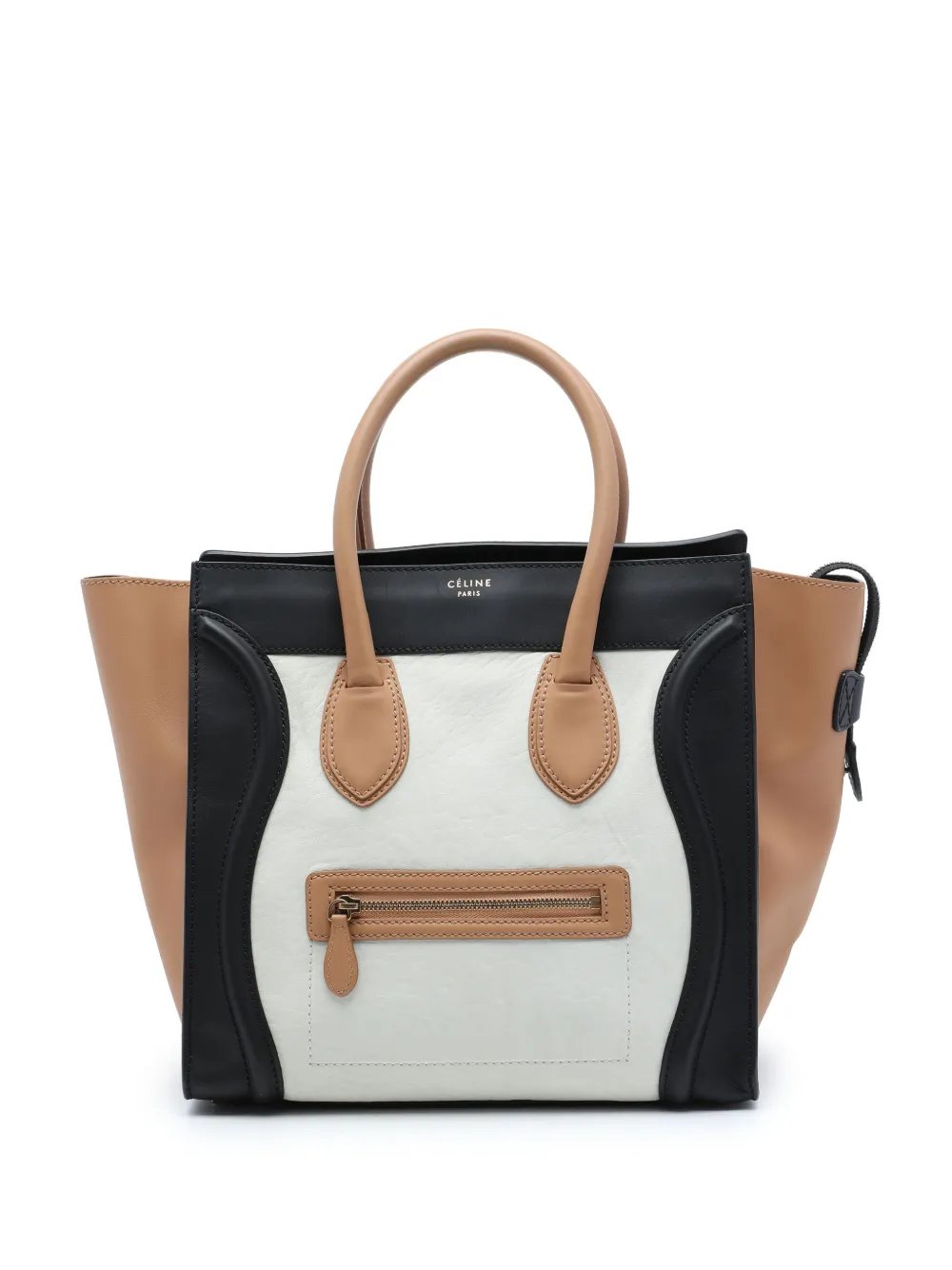 2011 Mini Tricolor Calfskin Luggage tote bag