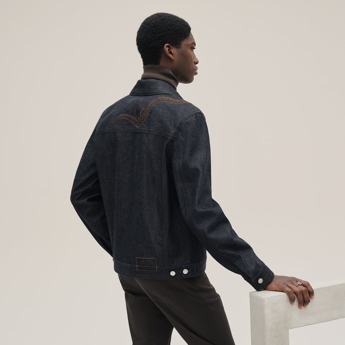 Indigo Straight Cut Denim Jacket