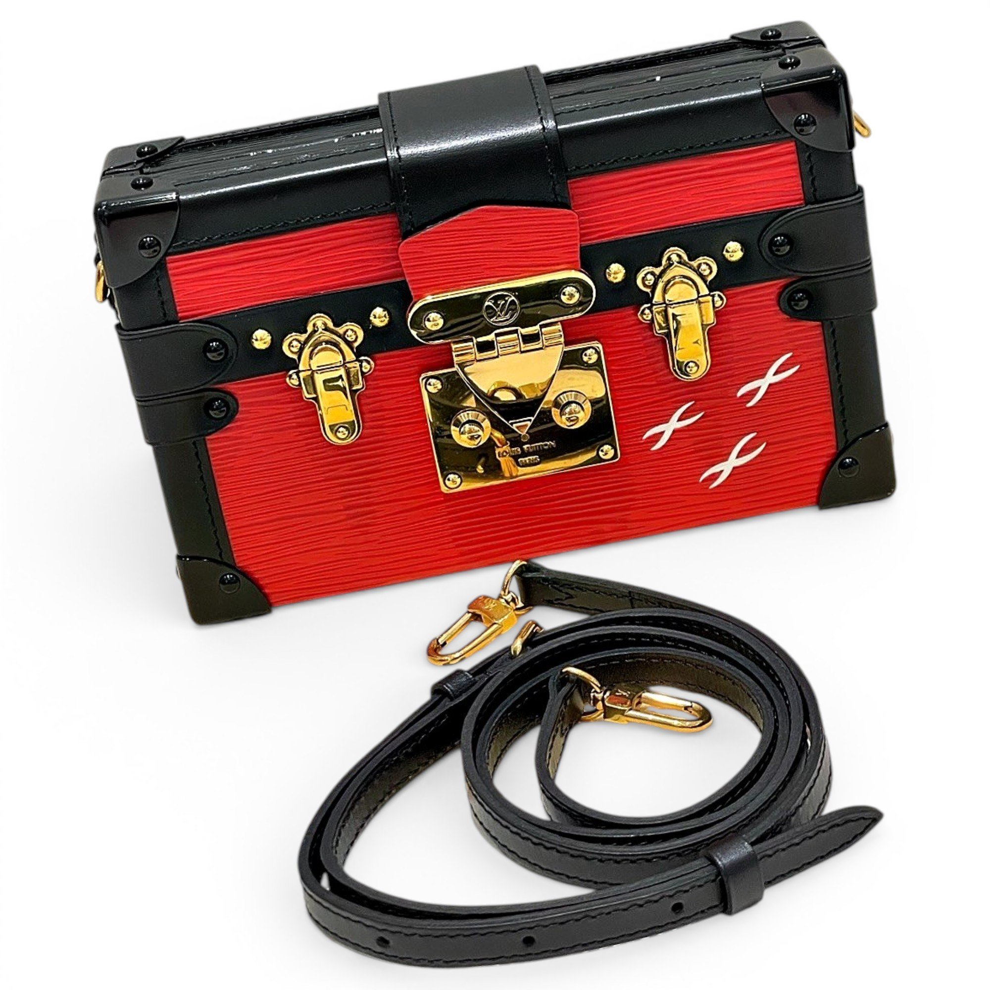 Petite Malle leather handbag