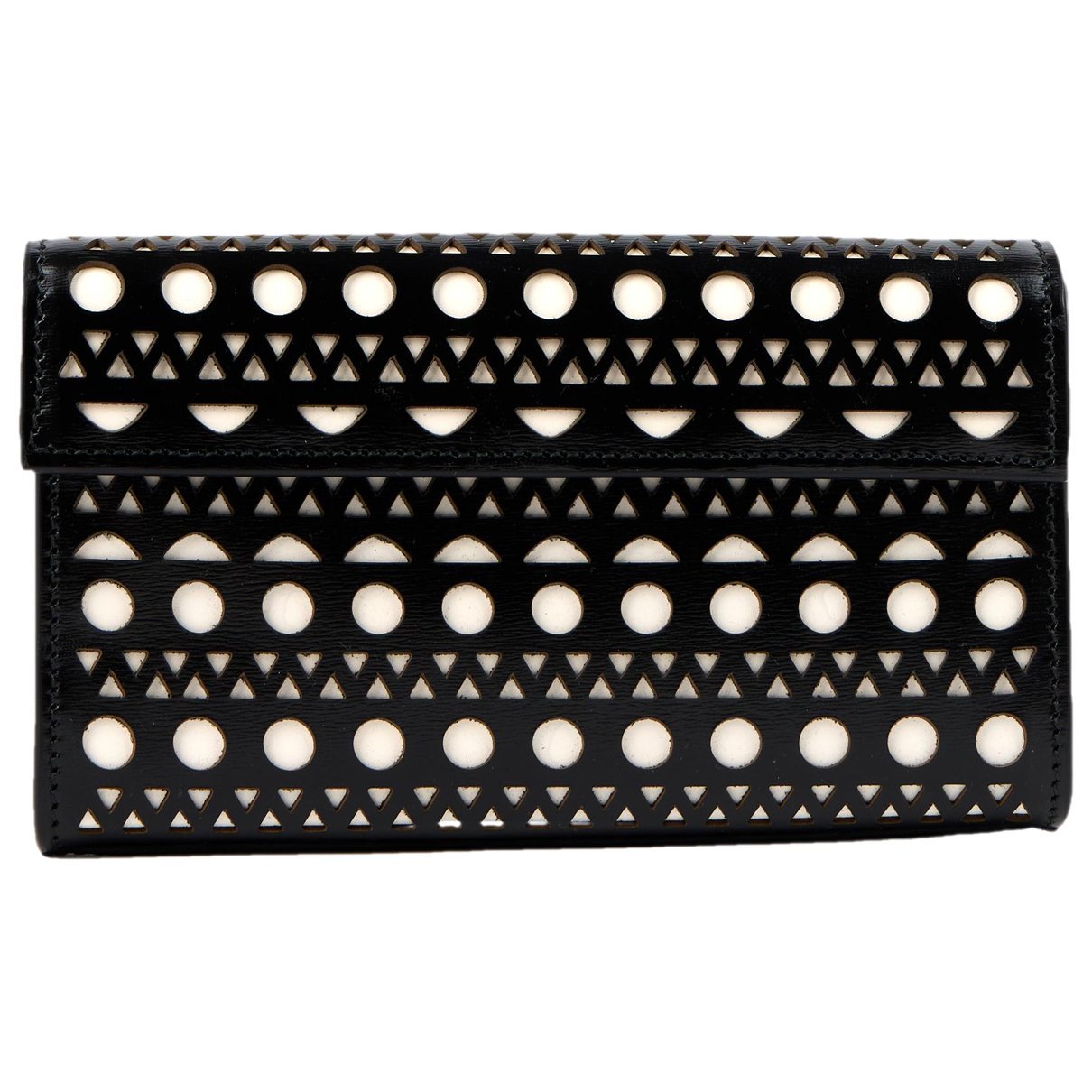 Leather clutch bag