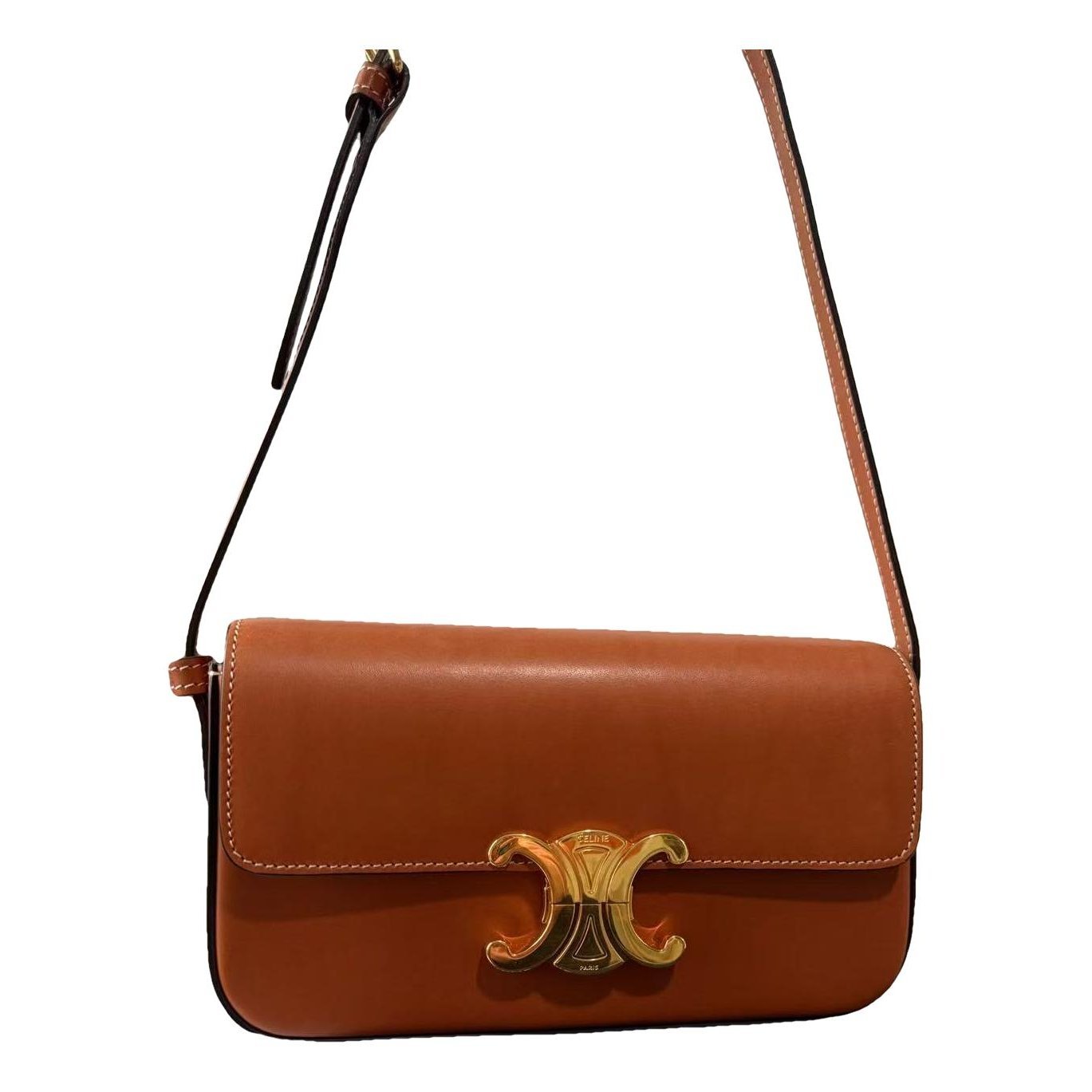 Triomphe Long leather handbag
