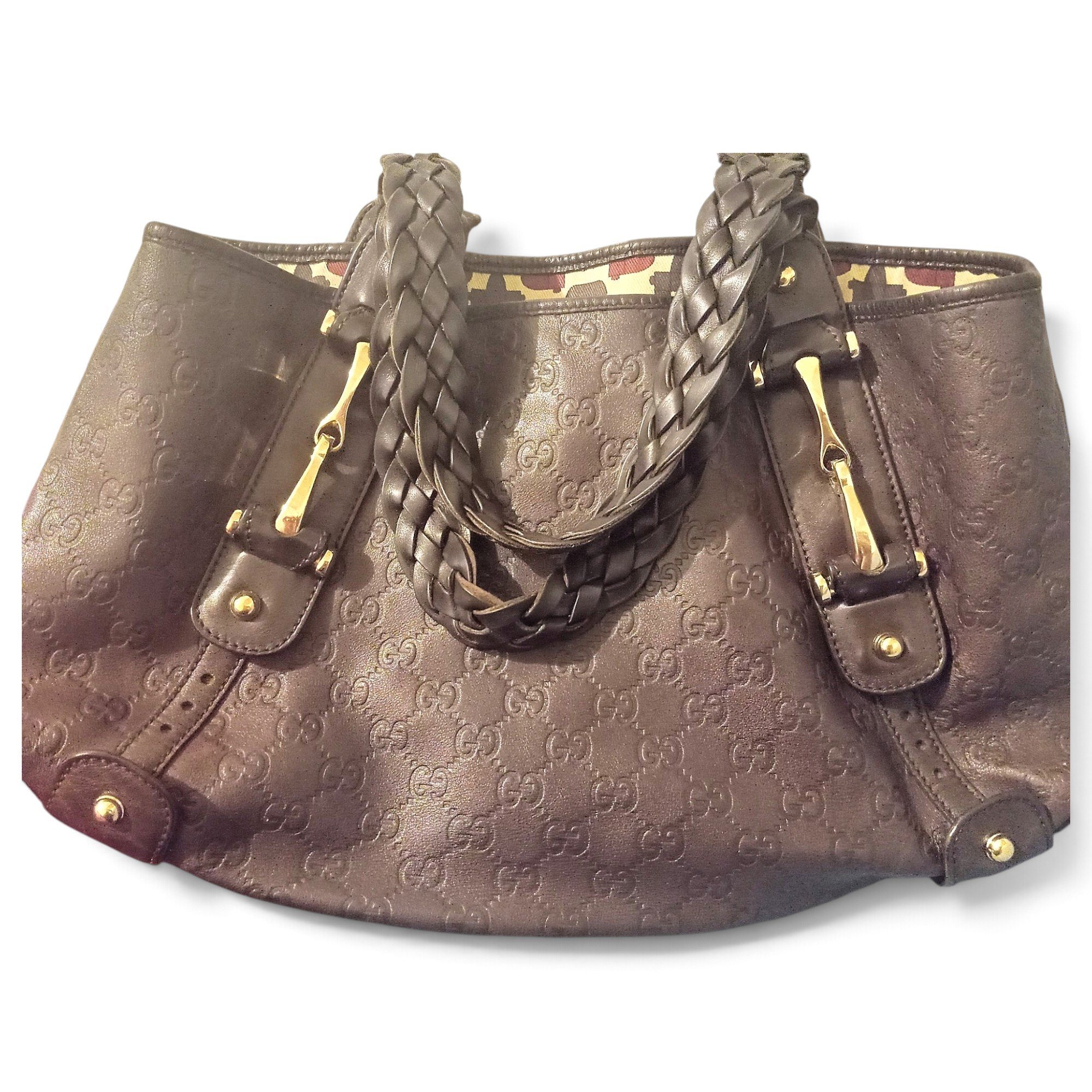 Leather tote