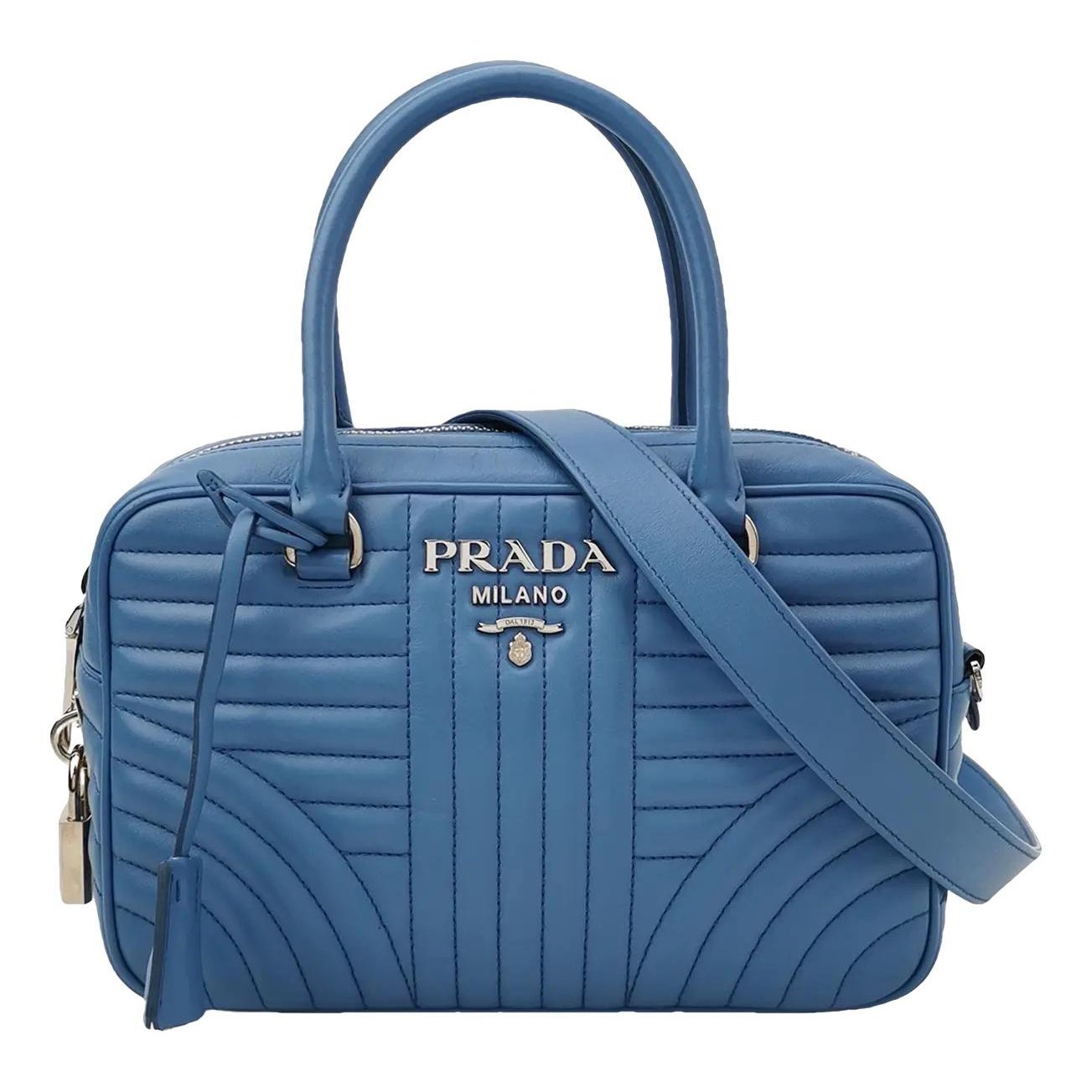 Diagramme leather handbag